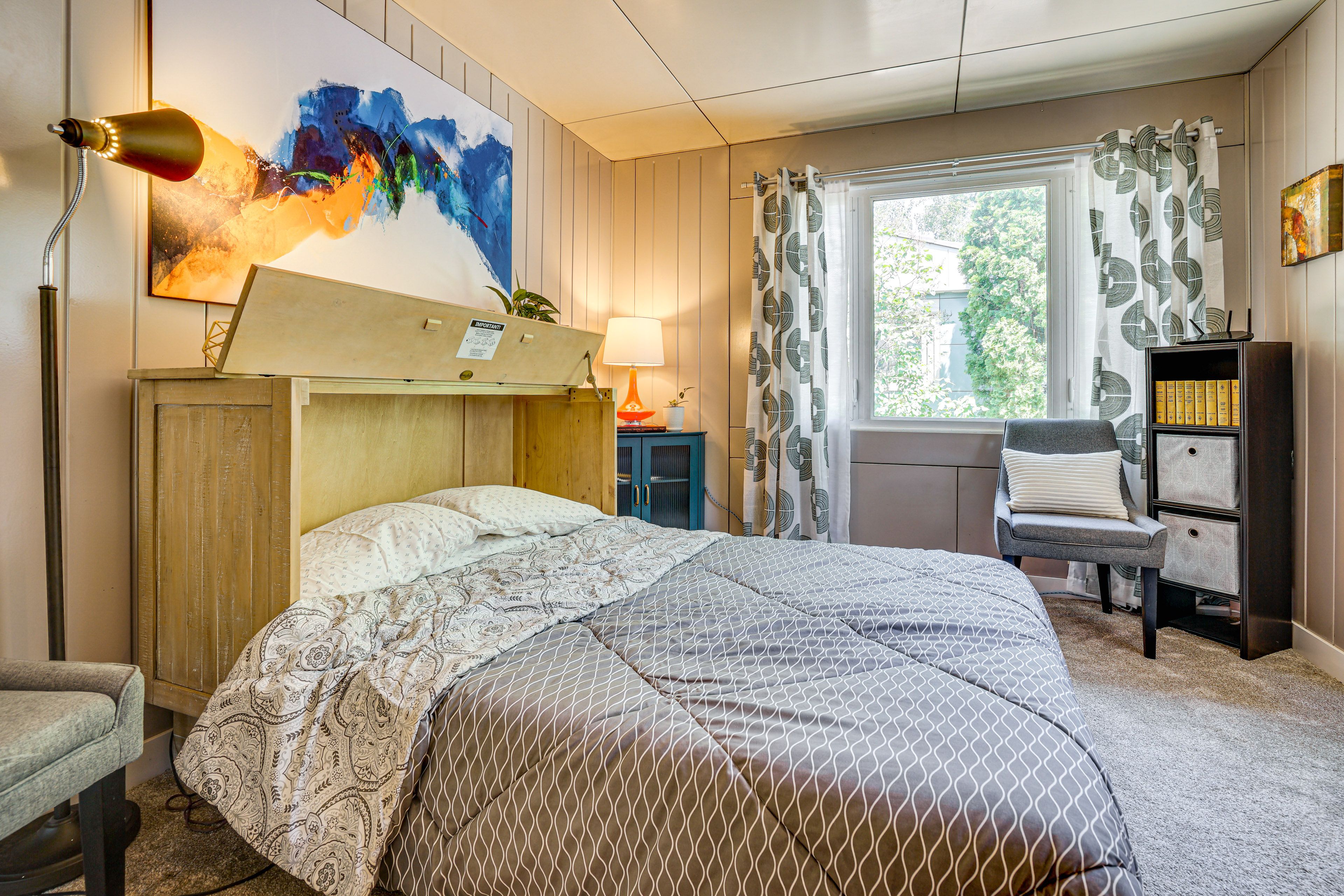 Bedroom 2 | Queen Murphy Bed | Office Space