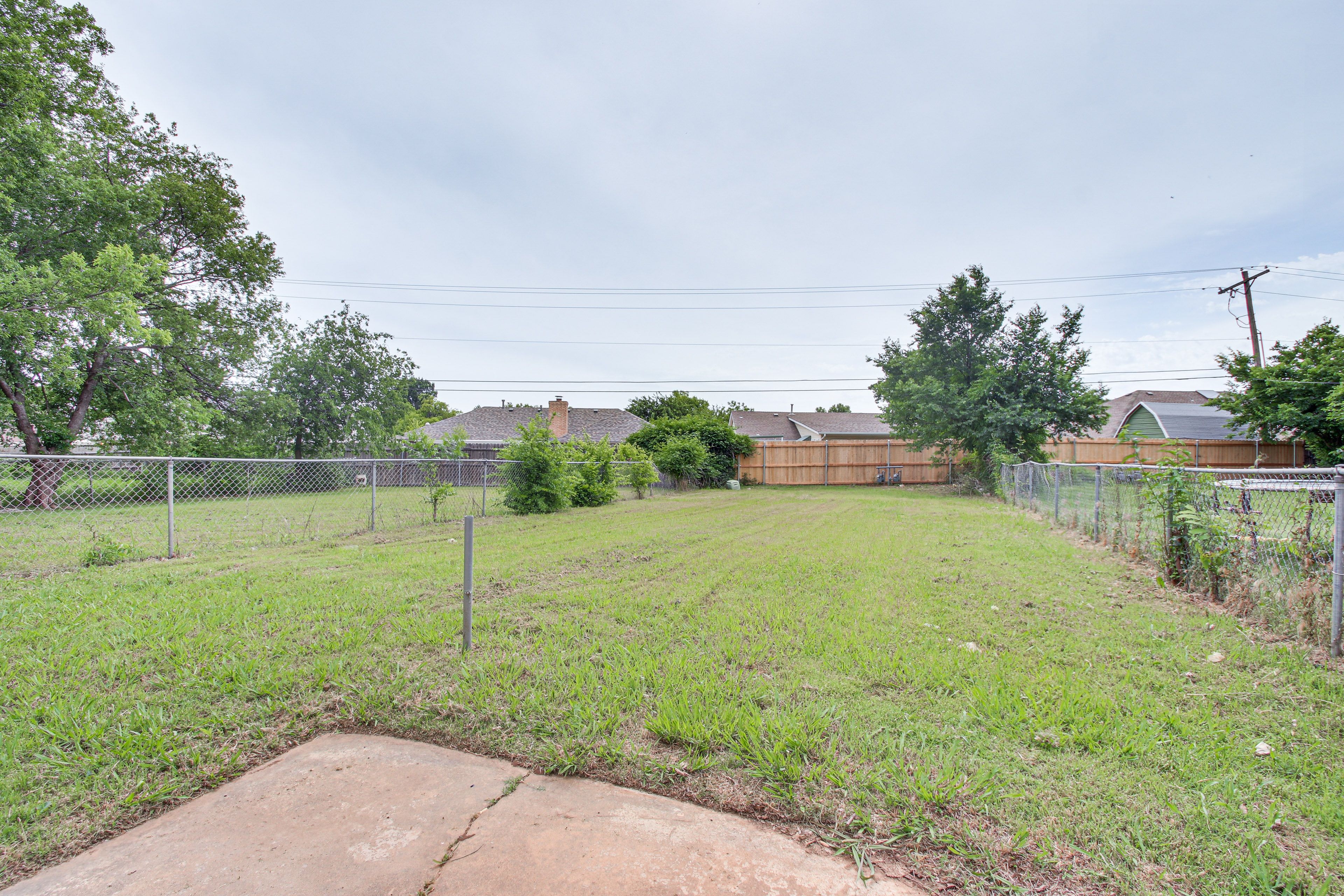 Private Fenced Backyard