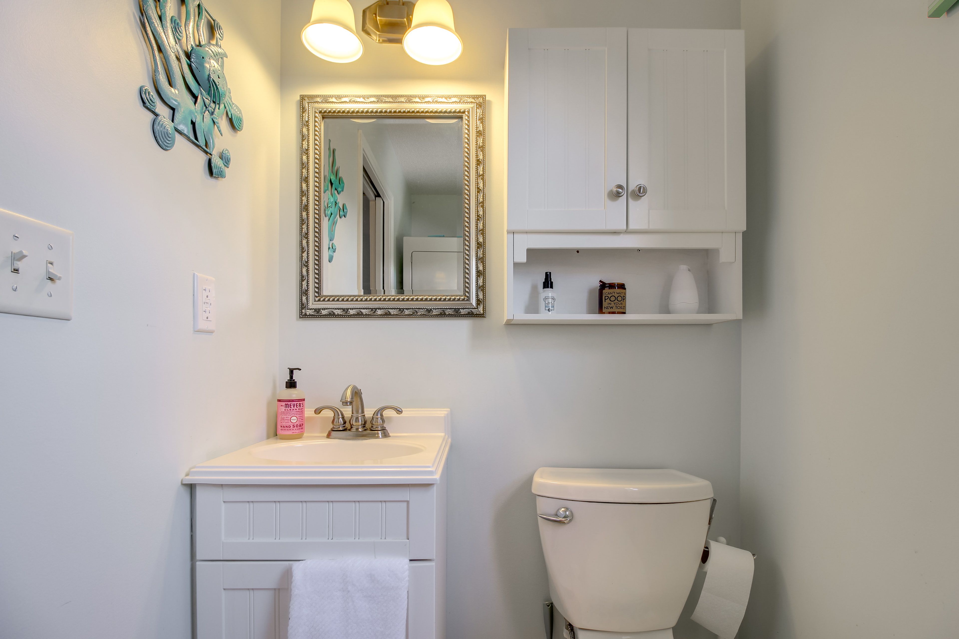 En-Suite Half Bathroom | Washer & Dryer