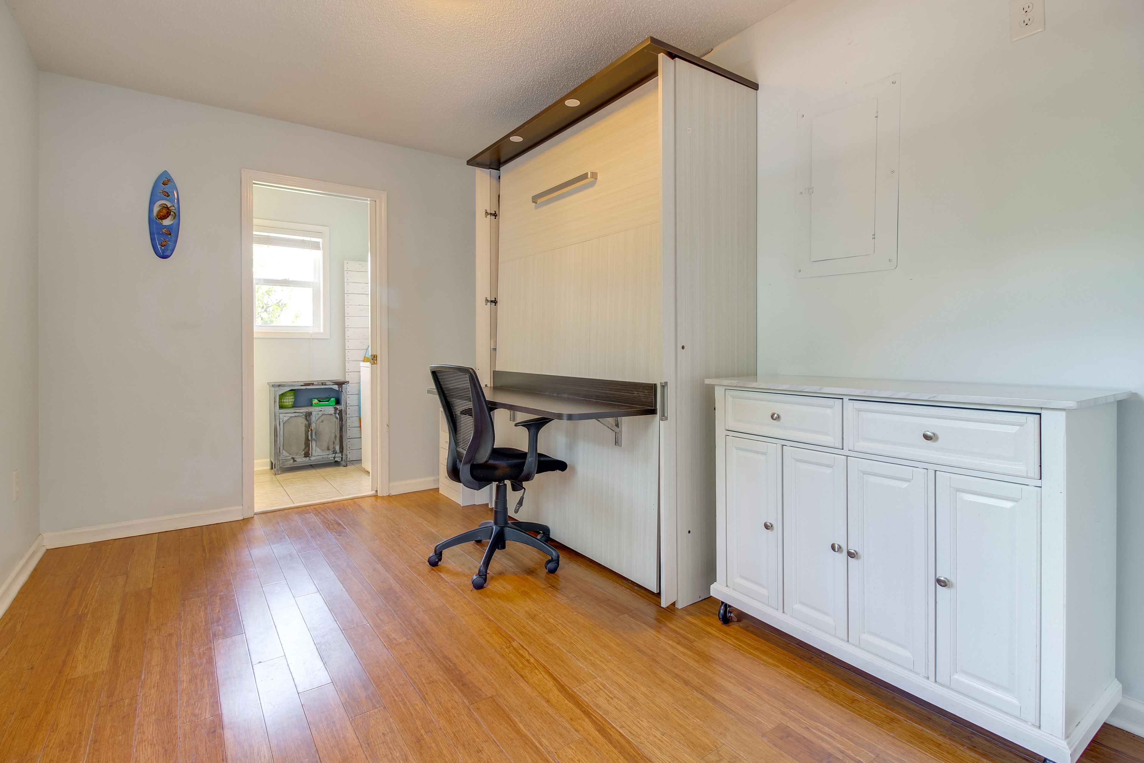 Bedroom 3 | Queen Murphy Bed | Dedicated Workspace