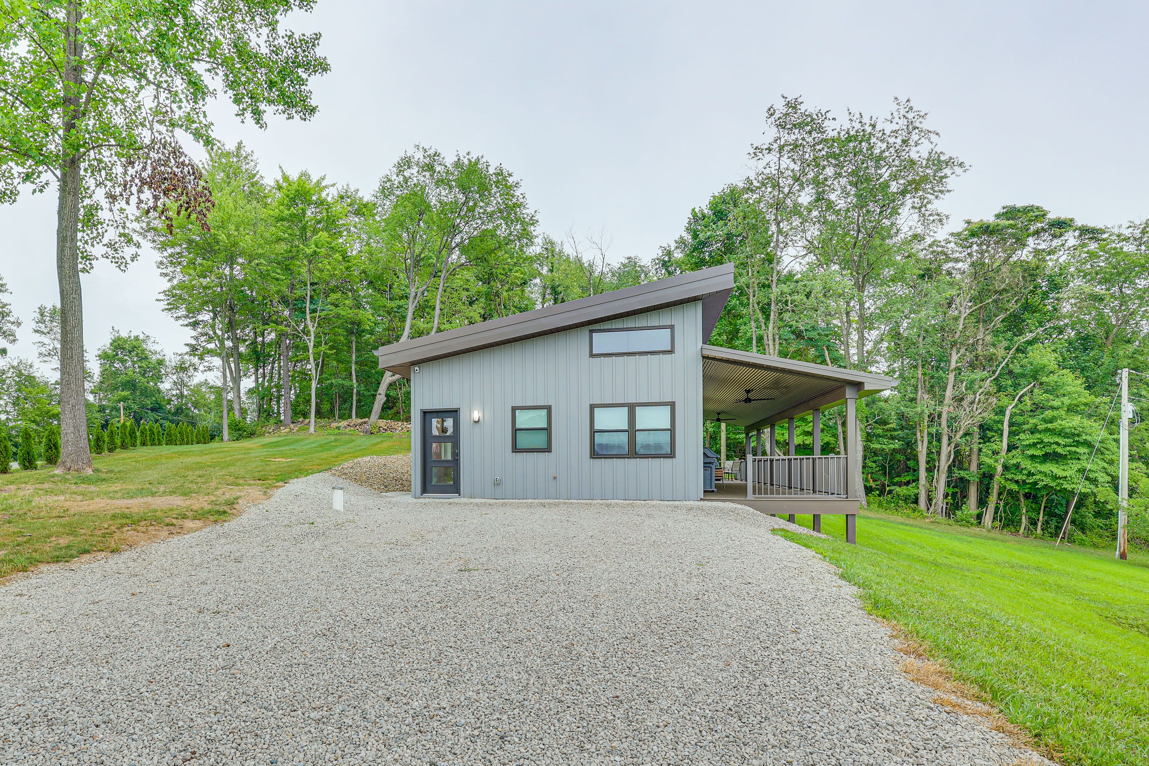 Cottage Exterior | Modern Build | Miniature Highland Cows On-Site