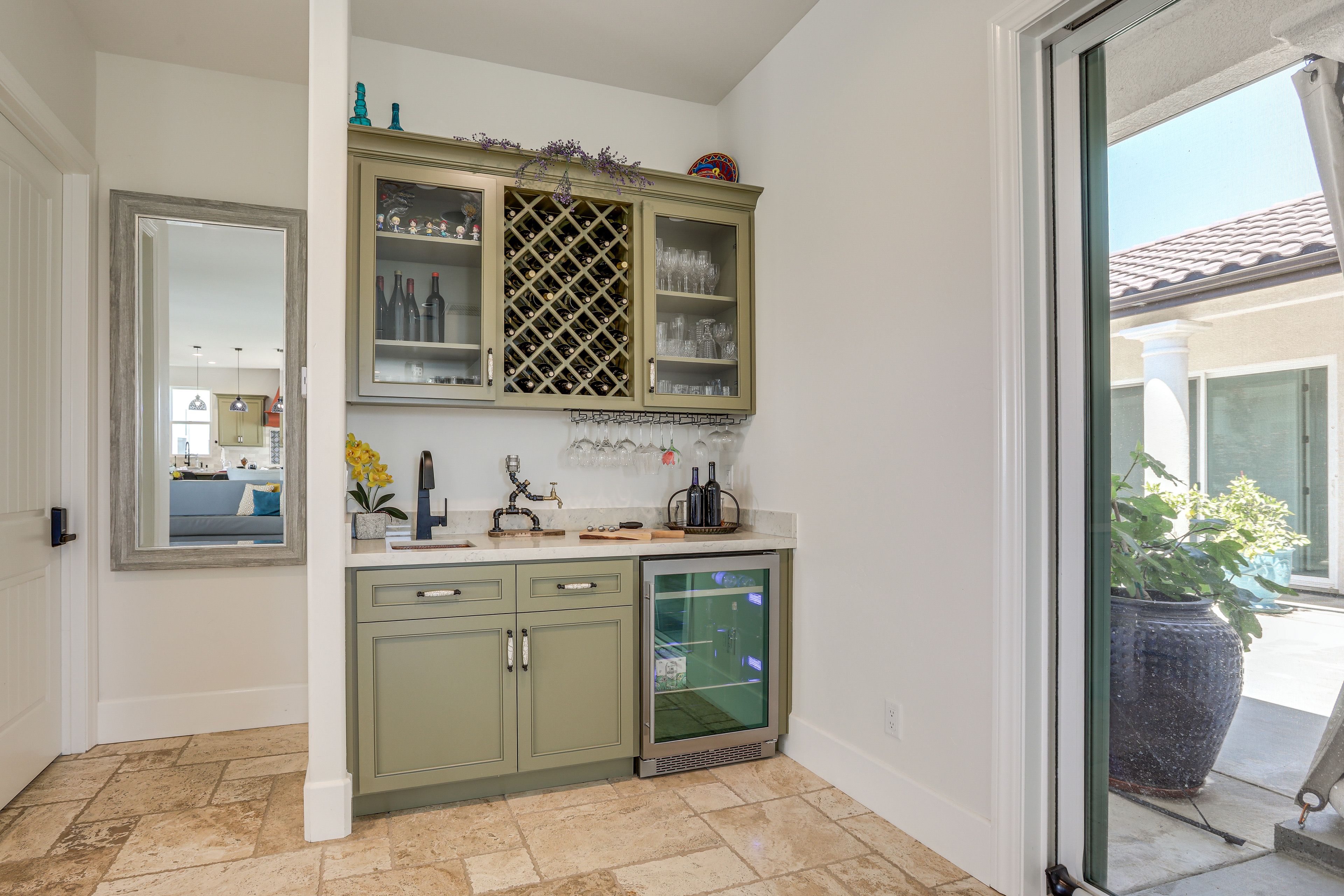 Bar Area | Glassware | Beverage Refrigerator