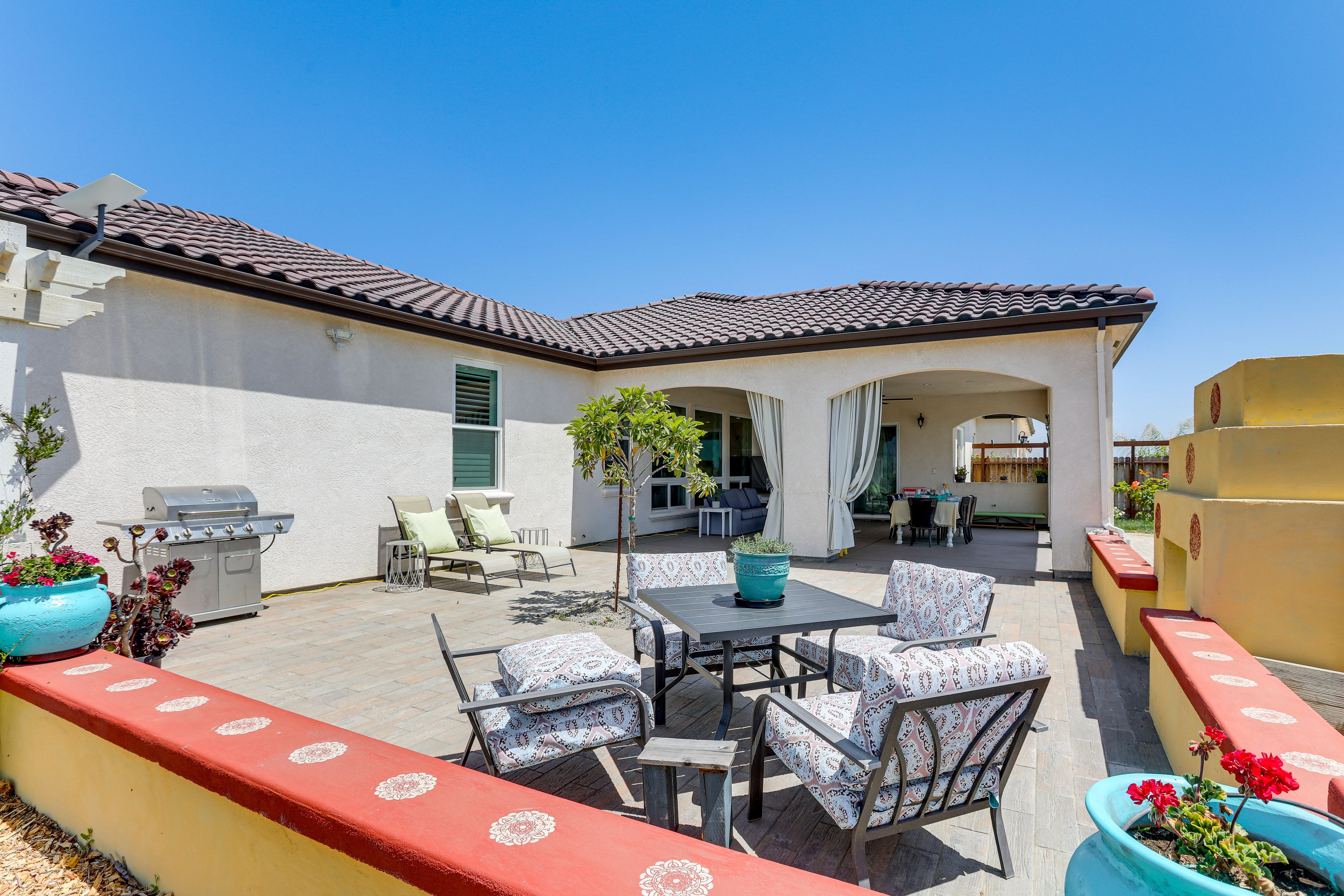 Patio | 20-Acre Property w/ On-Site Vineyard