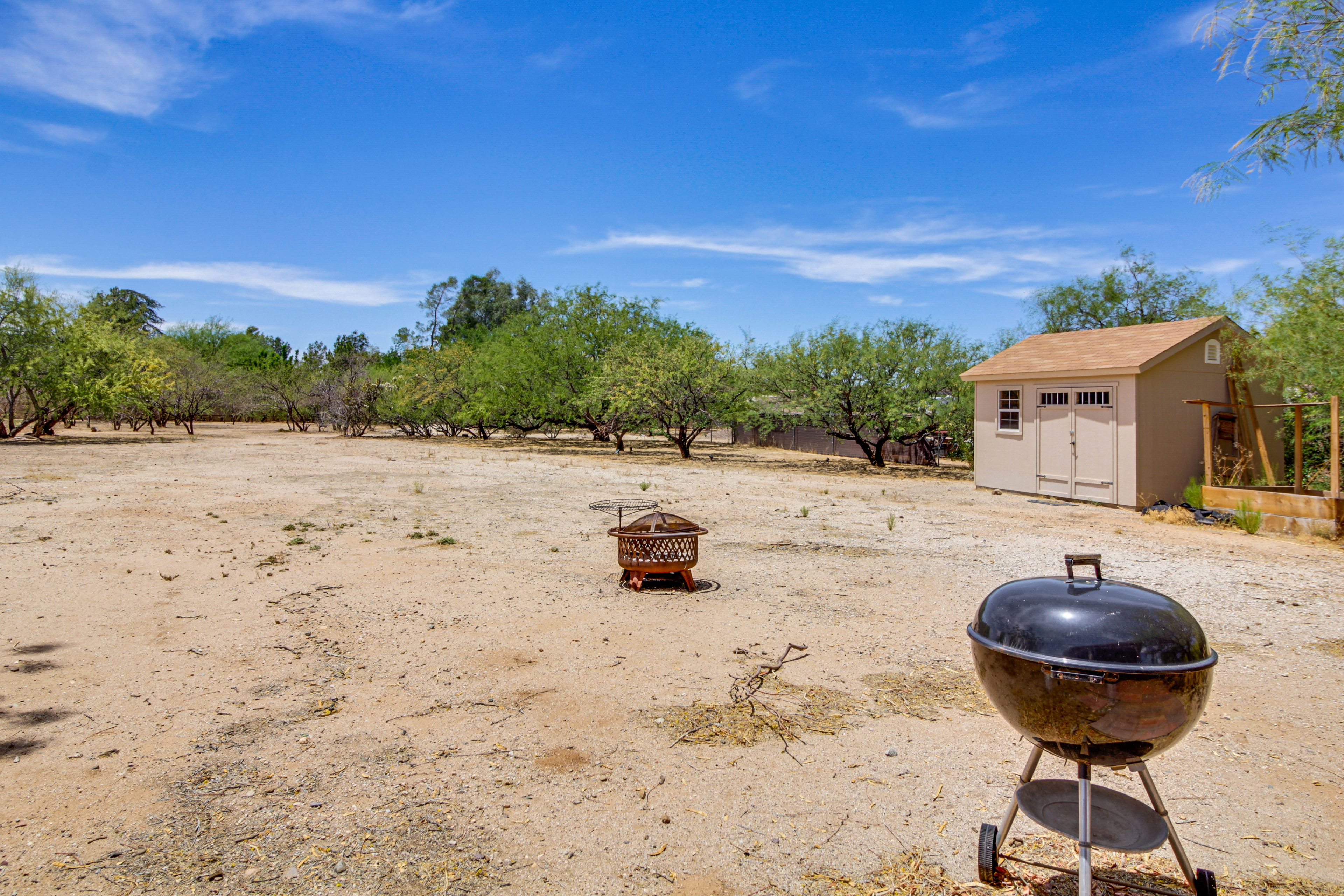 Backyard | Charcoal Grill | Wood-Burning Fire Pit
