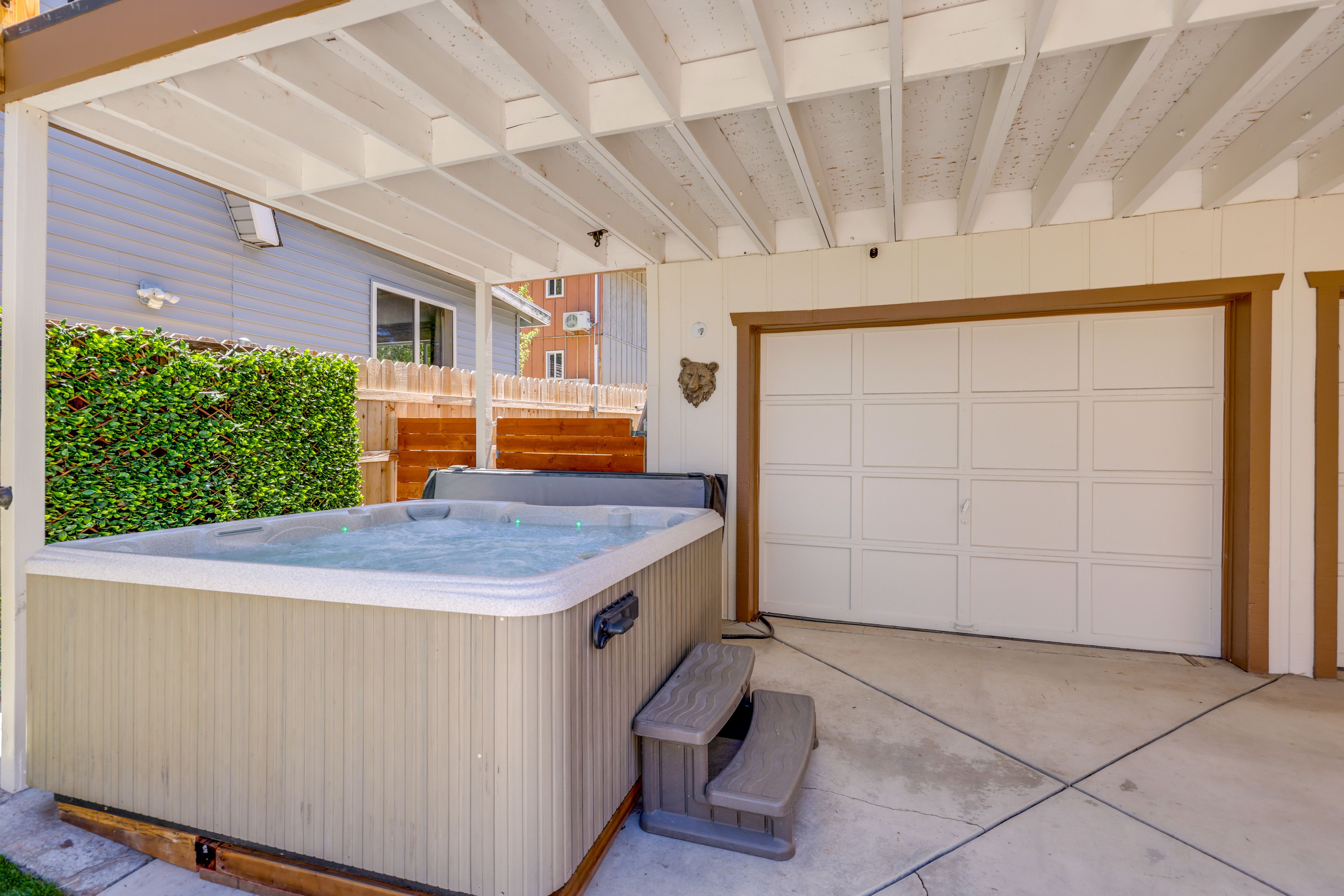 Patio Area | Private Hot Tub