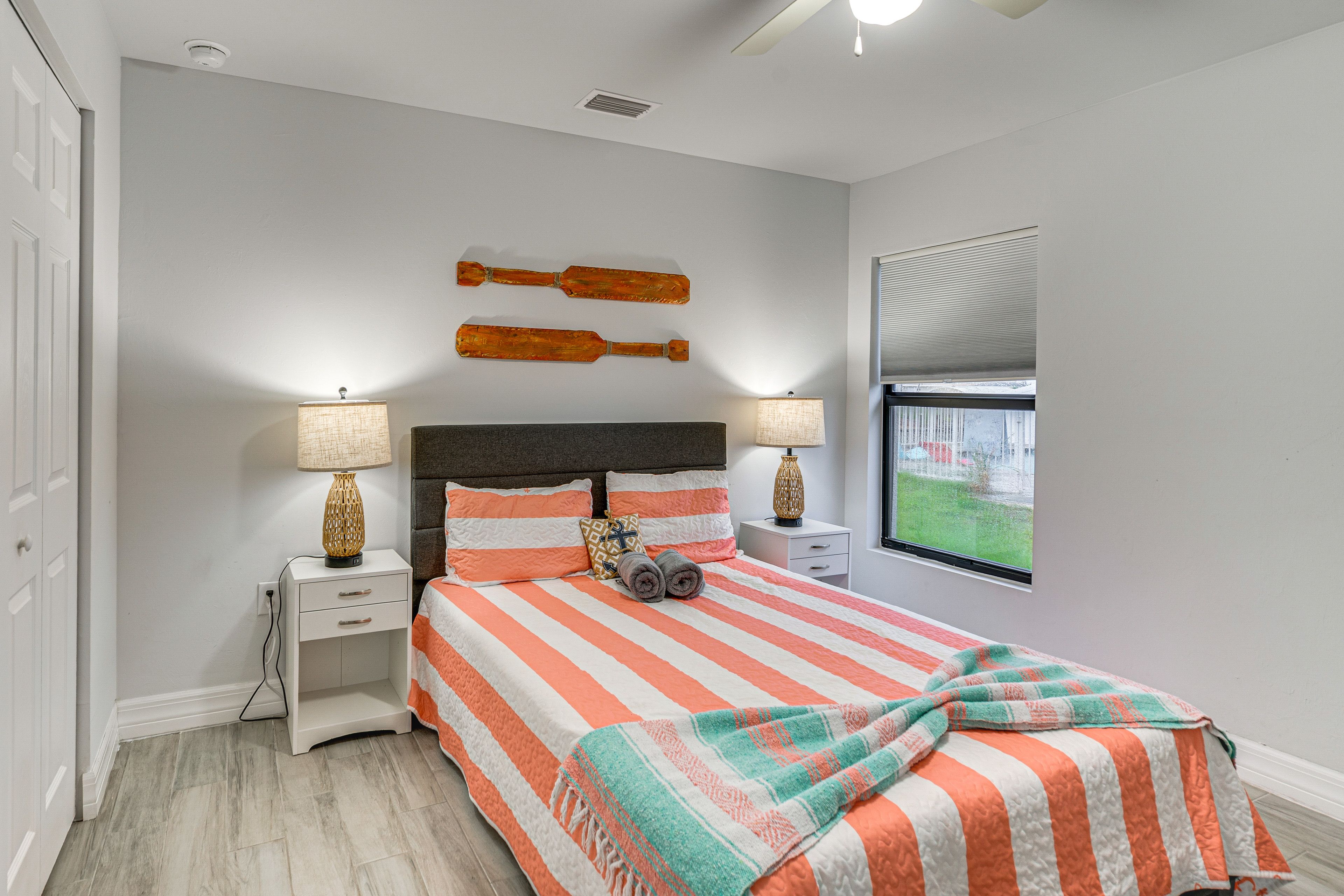 Bedroom 2 | Queen Bed | Electric Fireplace