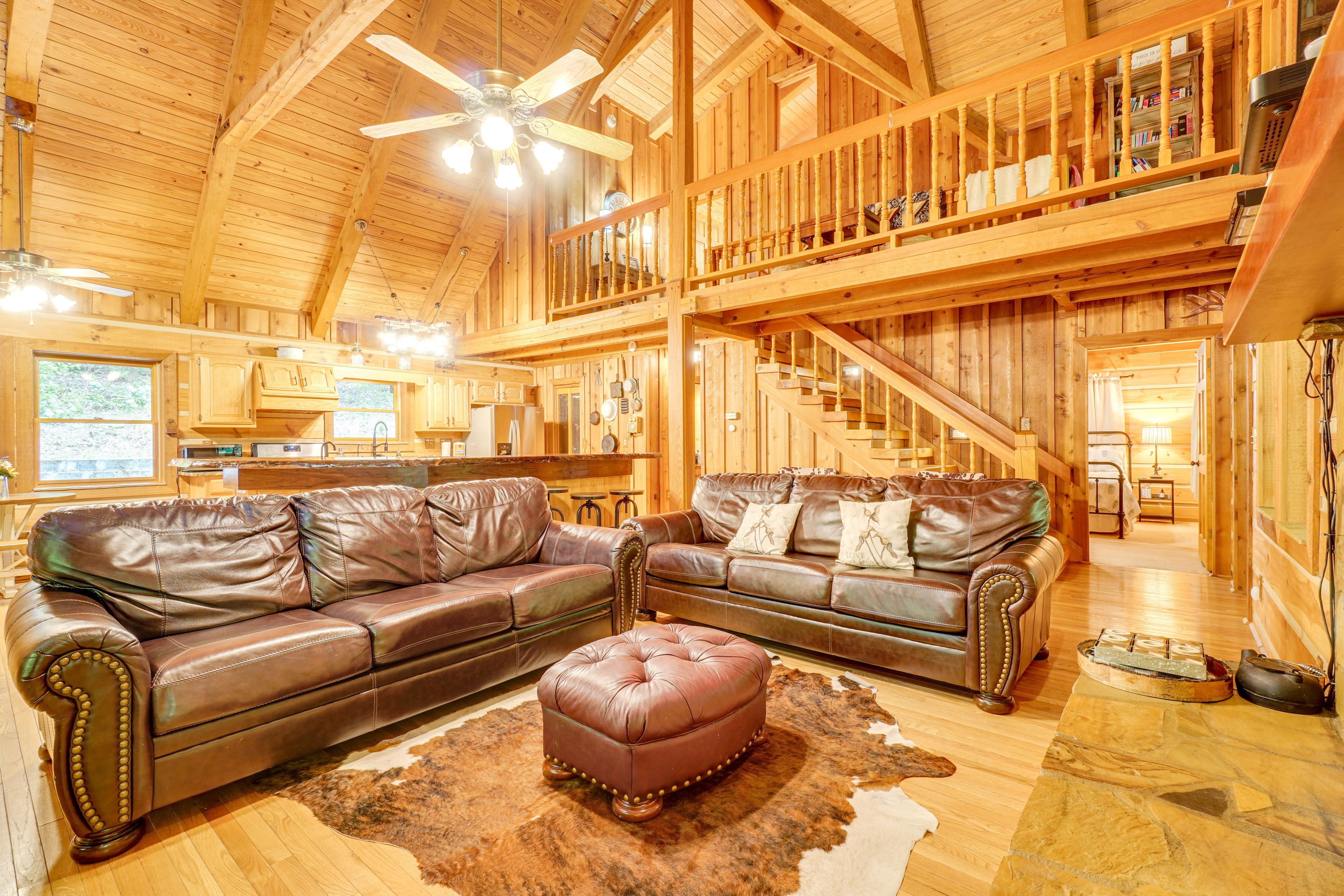 Living Room | 1st Floor | Smart TV w/ Cable | Gas Fireplace