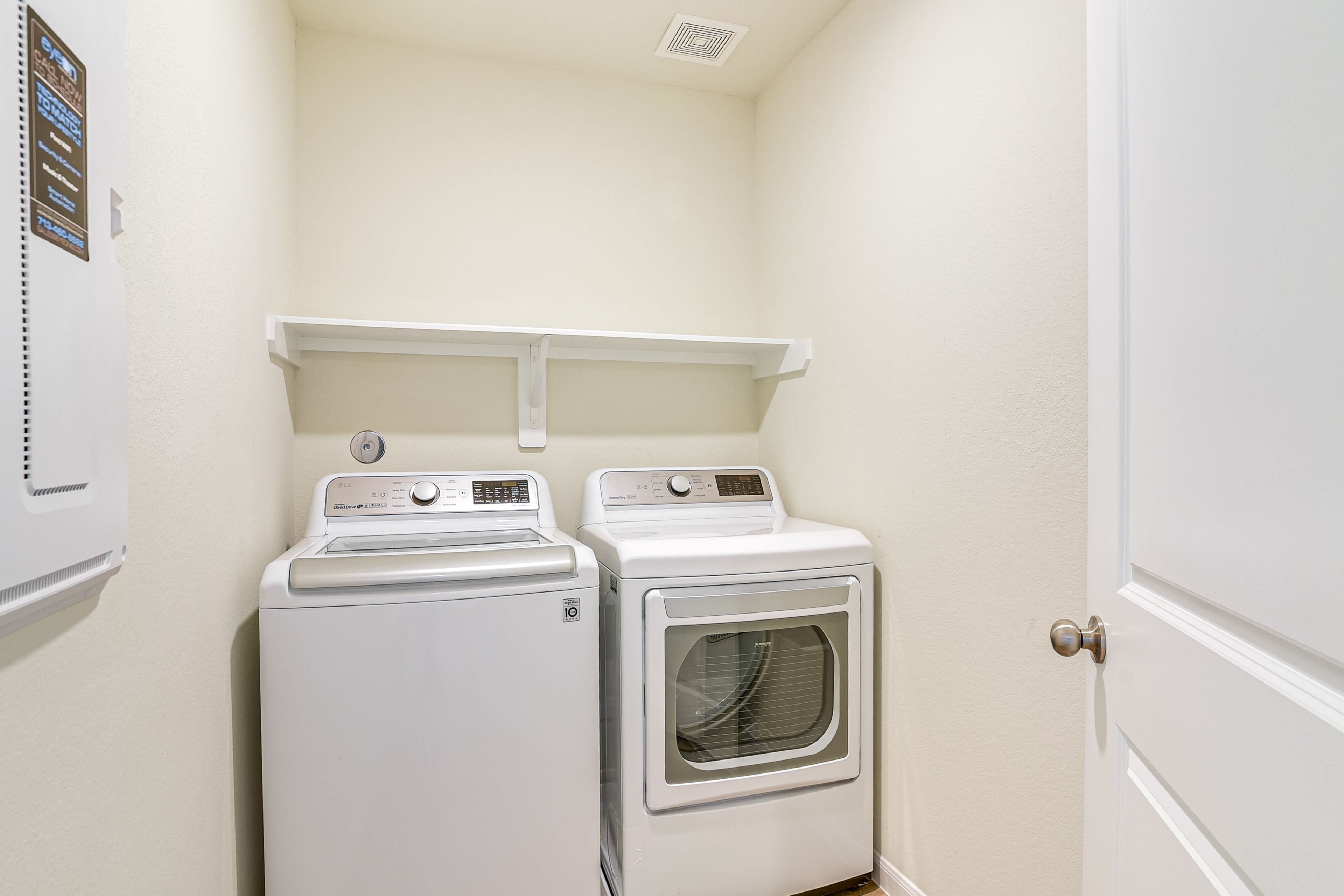 Washer & Dryer | Iron & Board | 1st Floor