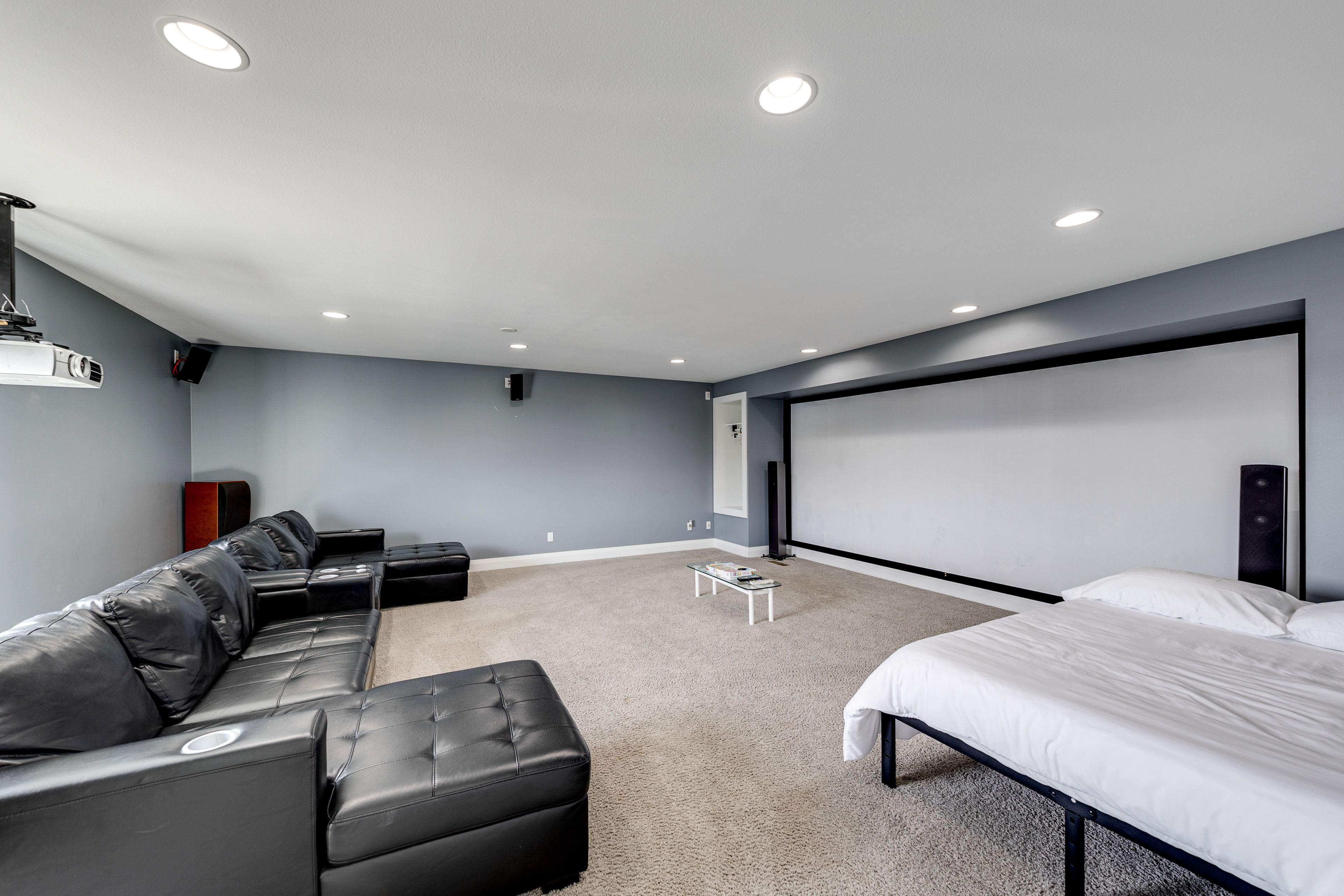 Bedroom 3 (Theater Room) | Full Bed | 2 Full Sleeper Sofas | 2nd Floor