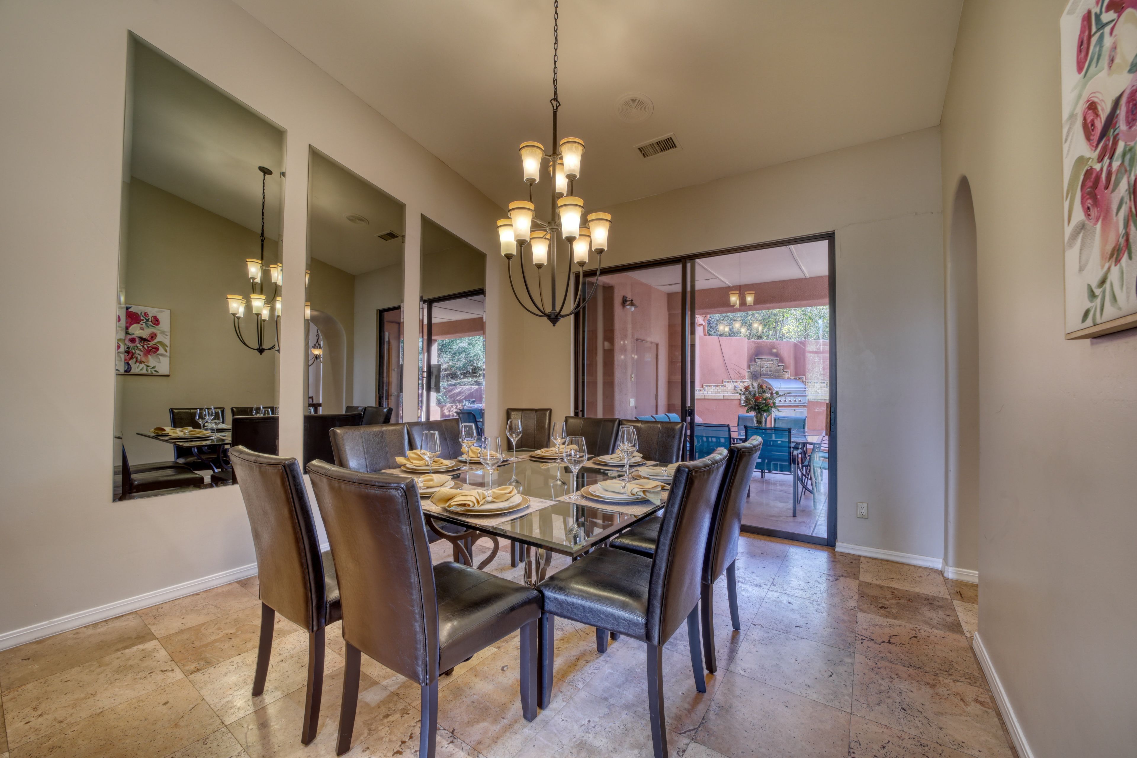 Dining Area | Dishware & Flatware | Central A/C & Heat