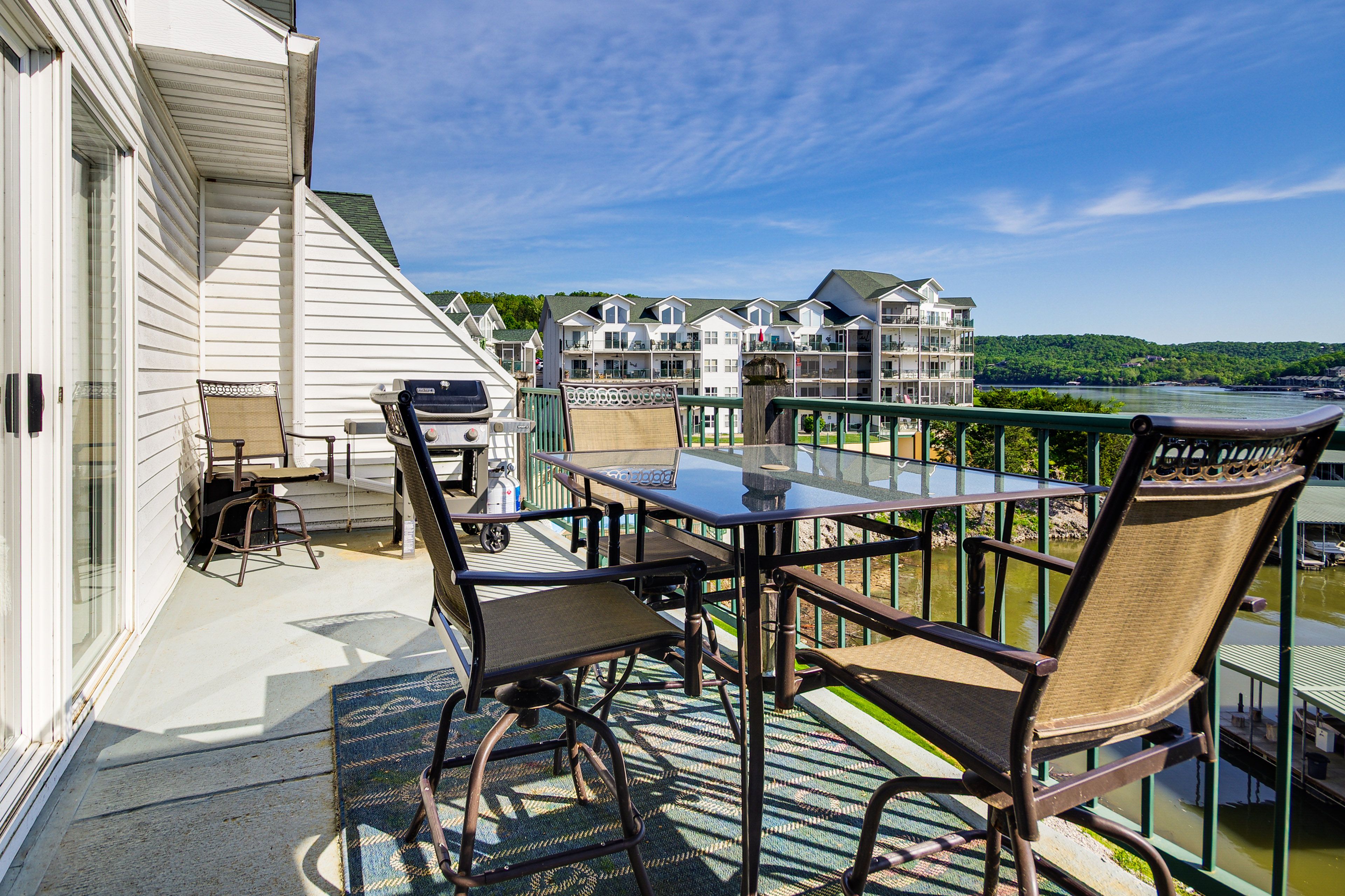 Private Balcony | Gas Grill | Outdoor Dining Area