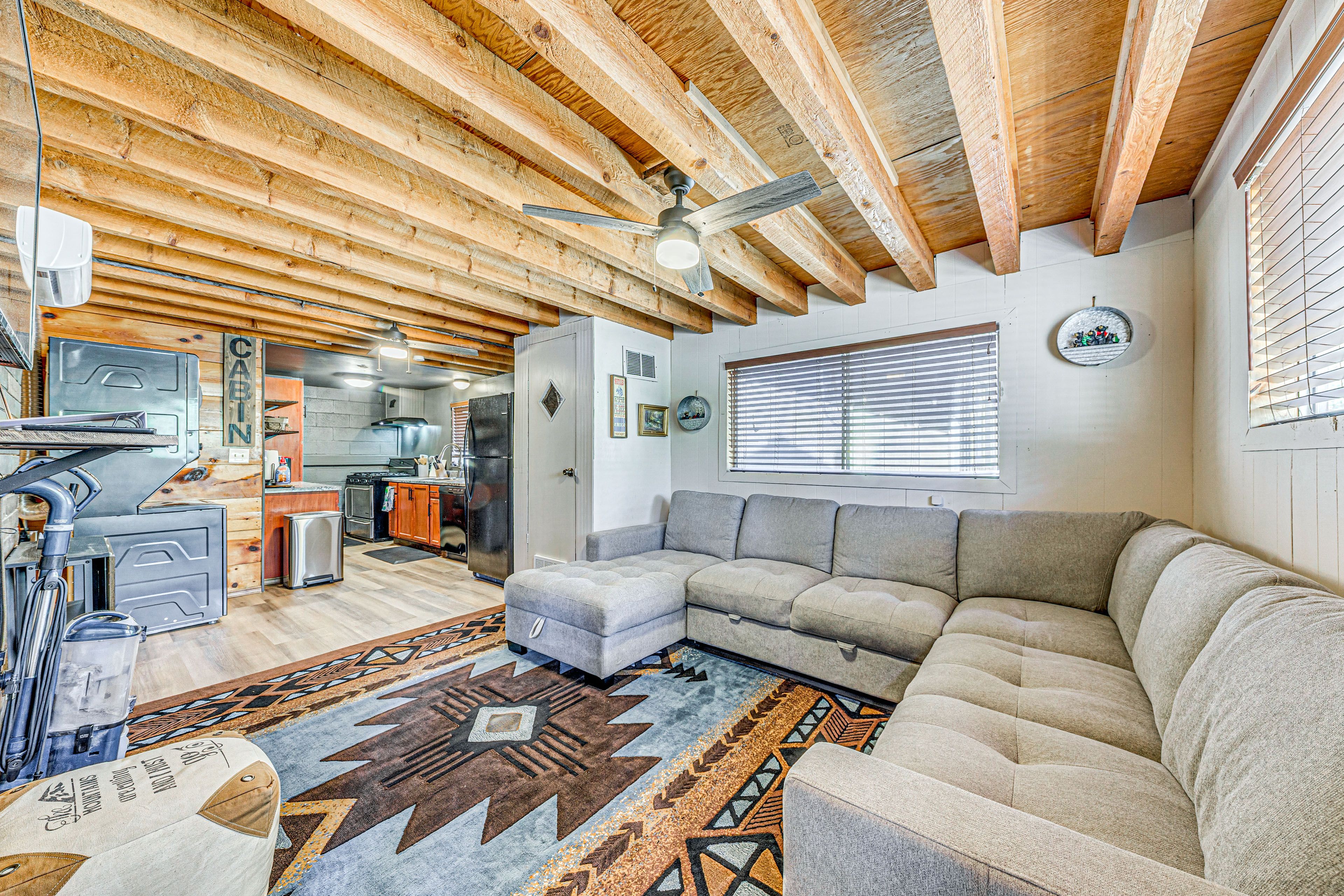 Ruidoso Vacation Rental | 2BR | 2BA | 960 Sq Ft | 3 Steps to Enter