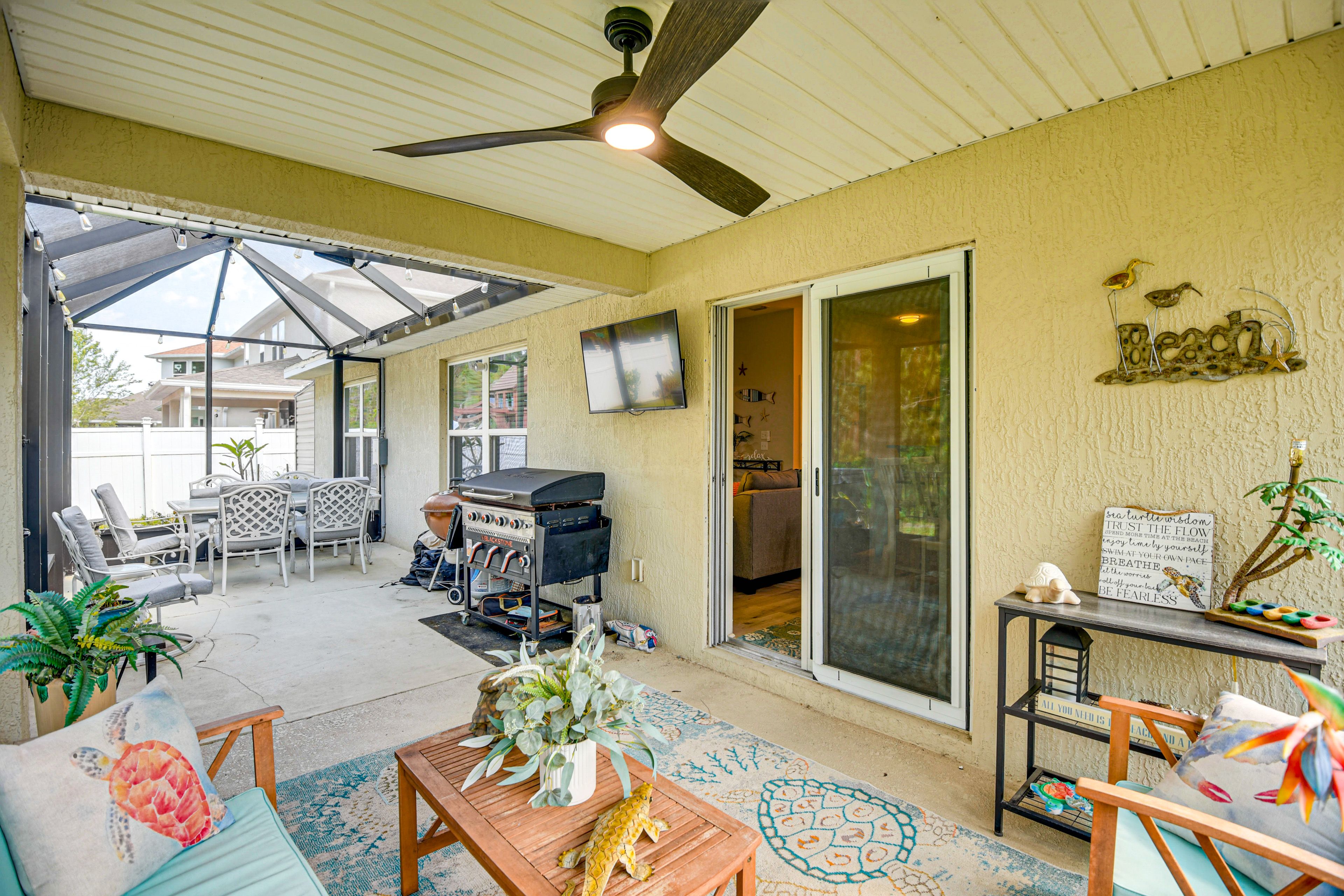 Ormond Beach Vacation Rental | 3BR | 2BA | 1,600 Sq Ft | Small Step to Enter