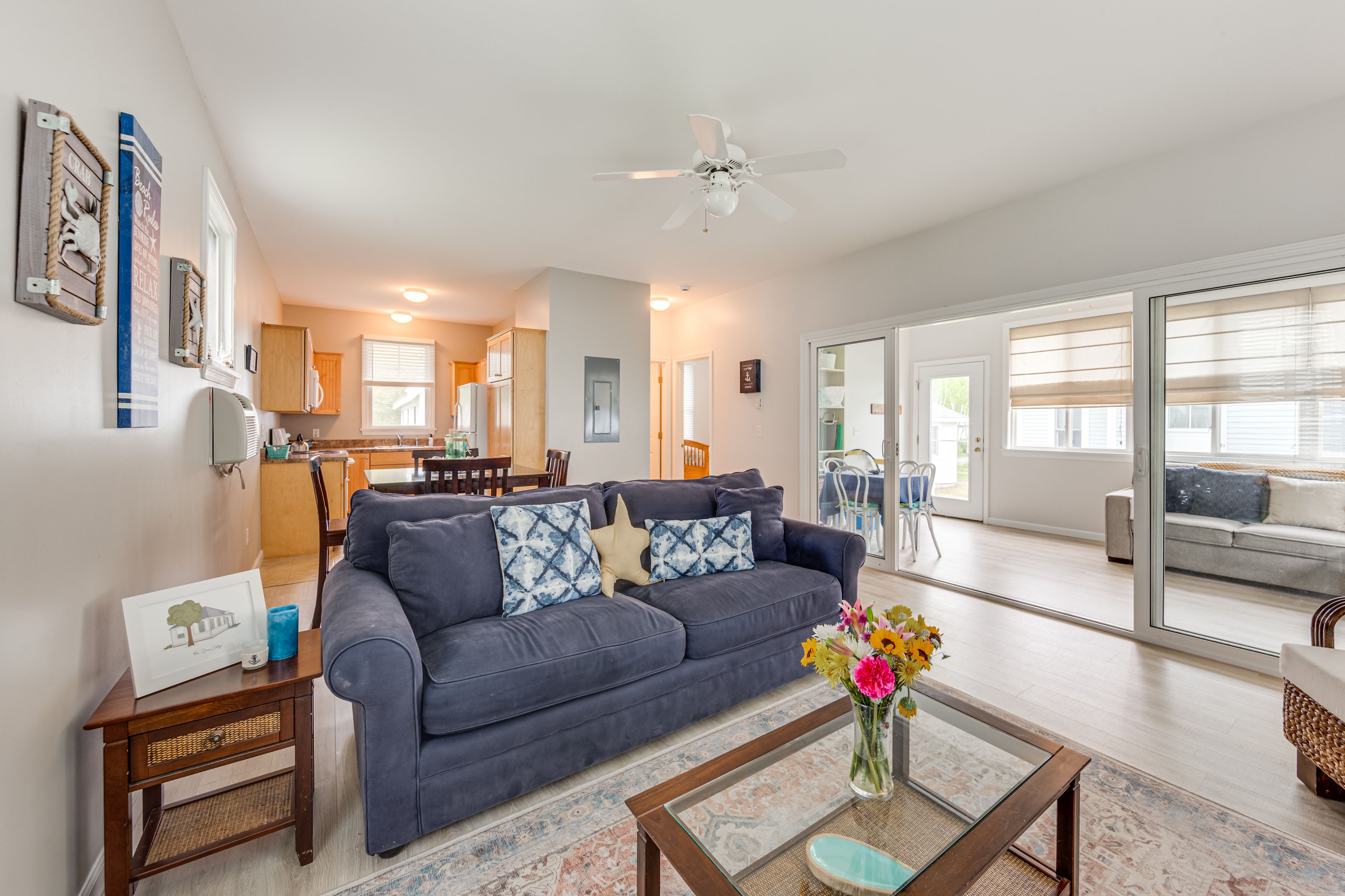 Wells Vacation Rental | 1BR | 1BA | 600 Sq Ft | 2 Steps to Enter