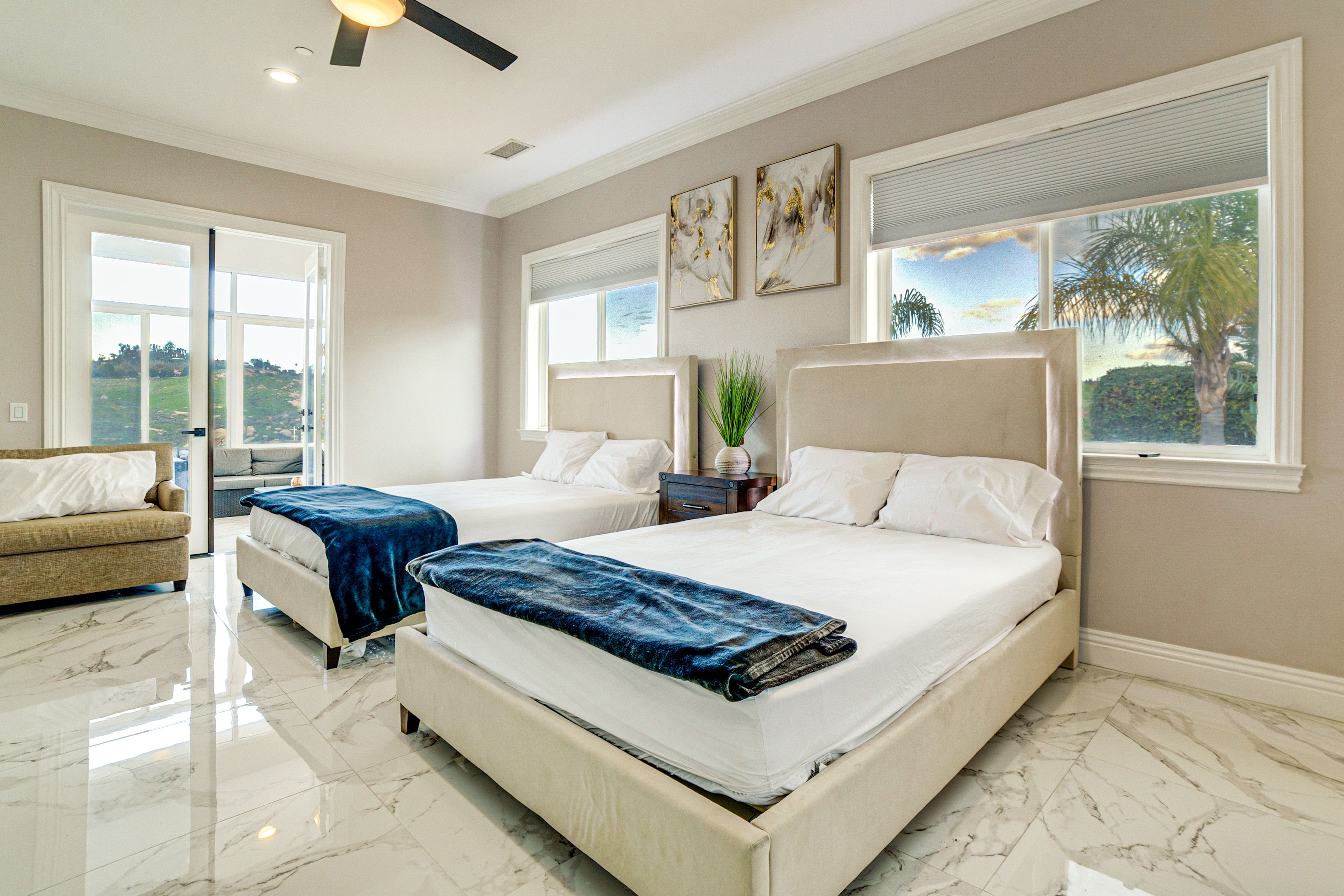 Bedroom 3 | 2 Queen Beds | Lofted Twin Bed | 2nd Floor