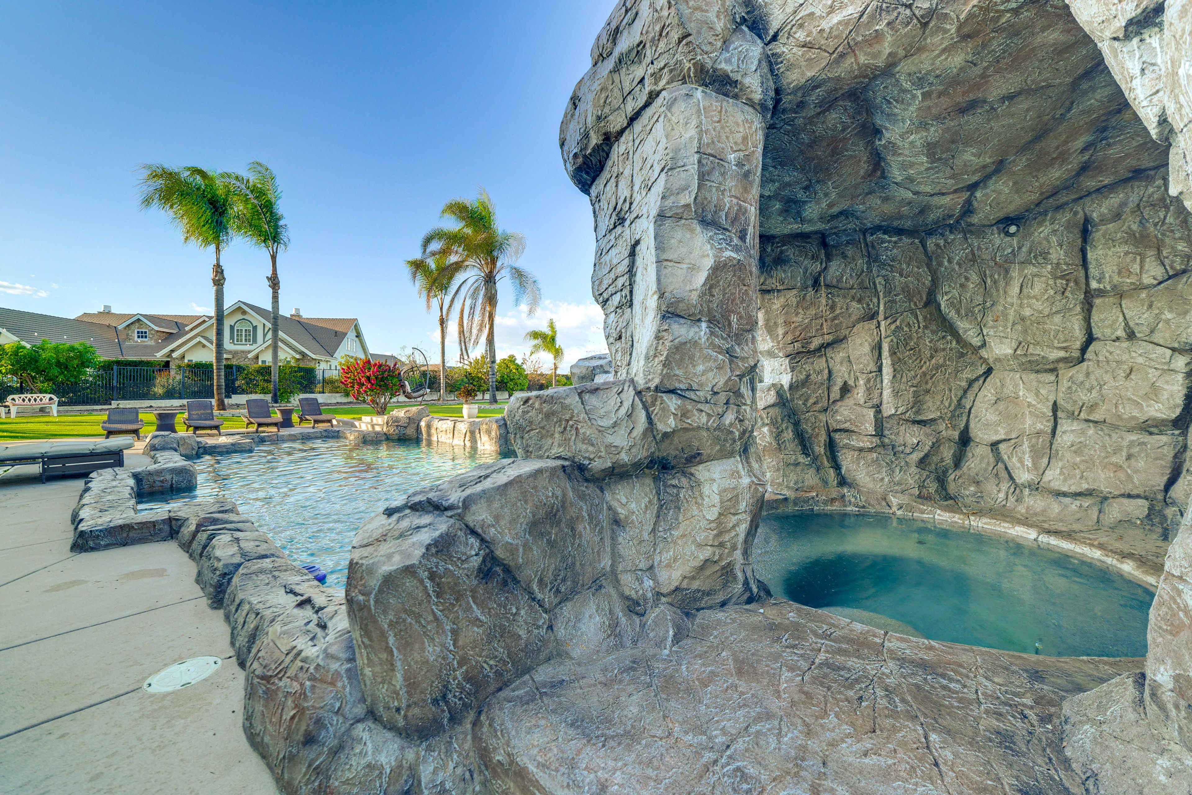 Pool w/ Rock Spa & Waterfall