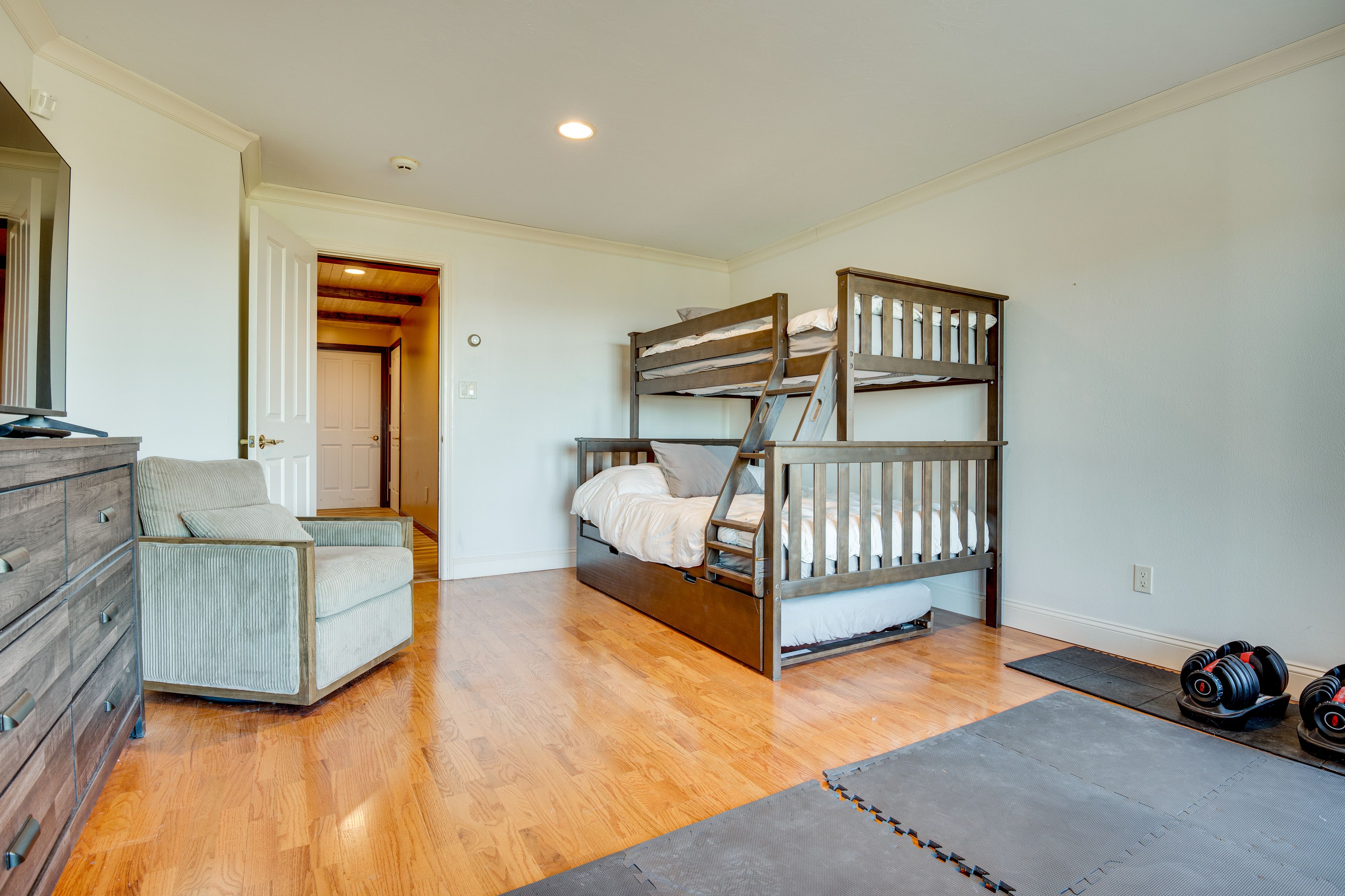 Bedroom 5 | Twin/Full Bunk Bed w/ Twin Trundle | Basement Level