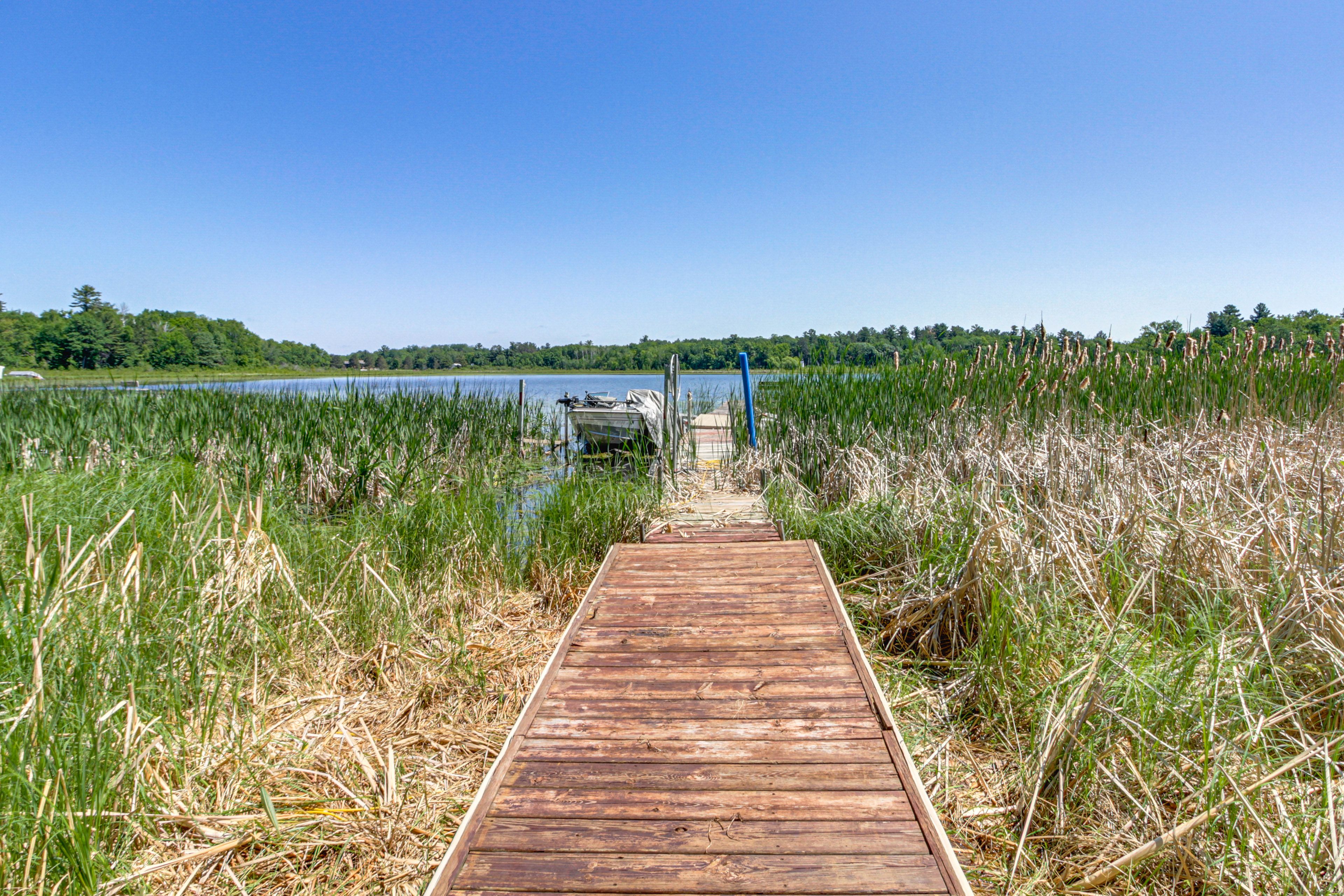 Cabin Exterior | Private Dock | Lake Access