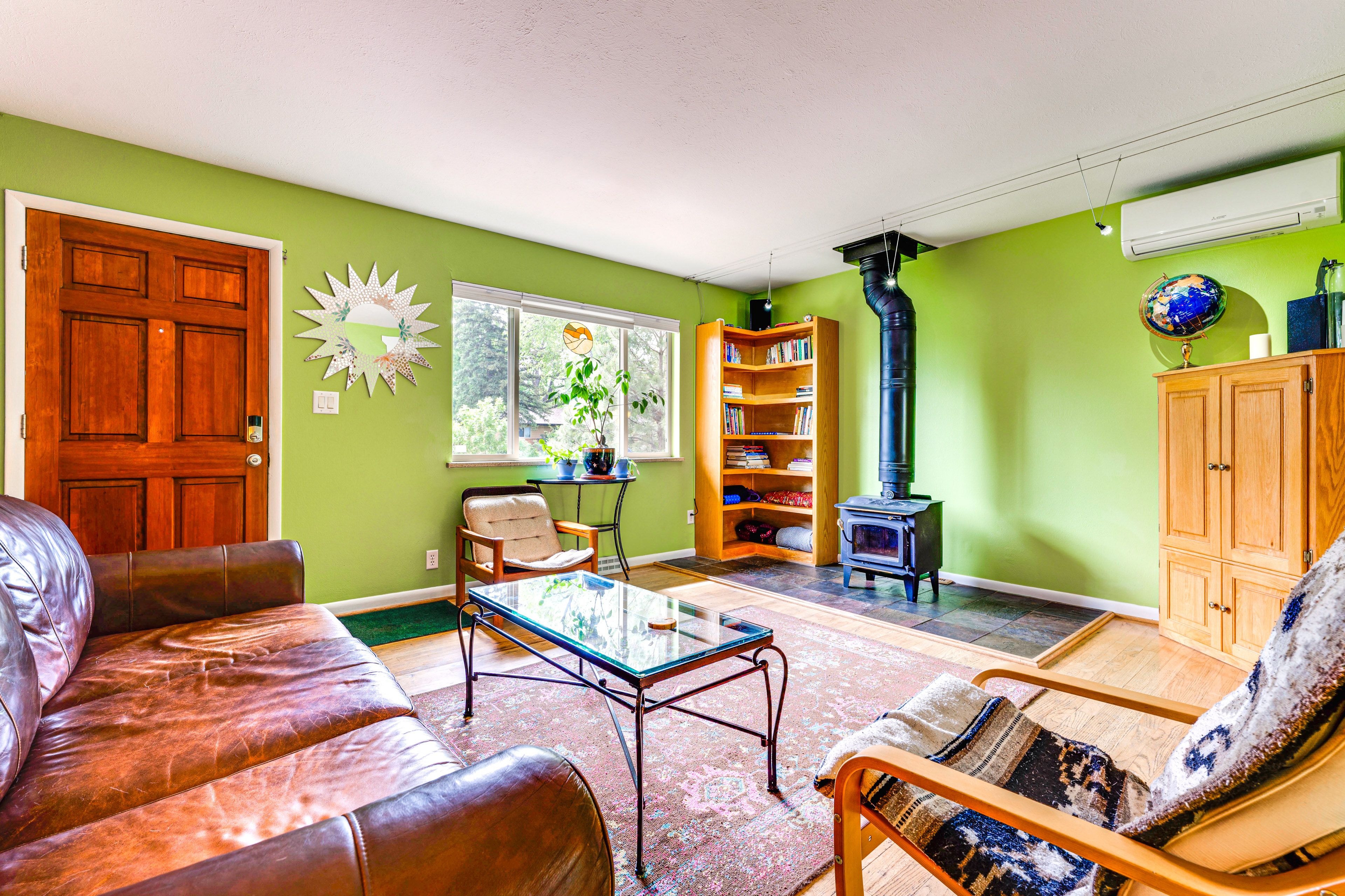 Living Room | Decorative Wood-Burning Stove