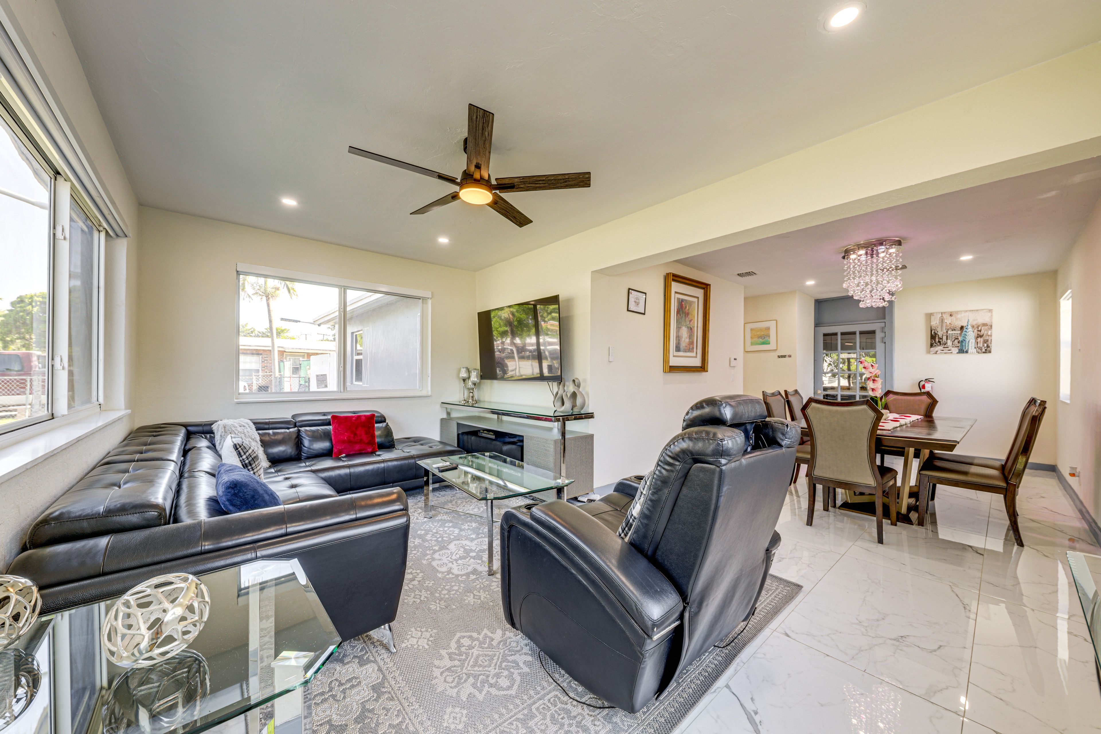 Miami Vacation Rental | 3BR | 2BA | 1,492 Sq Ft | 2 Steps Required