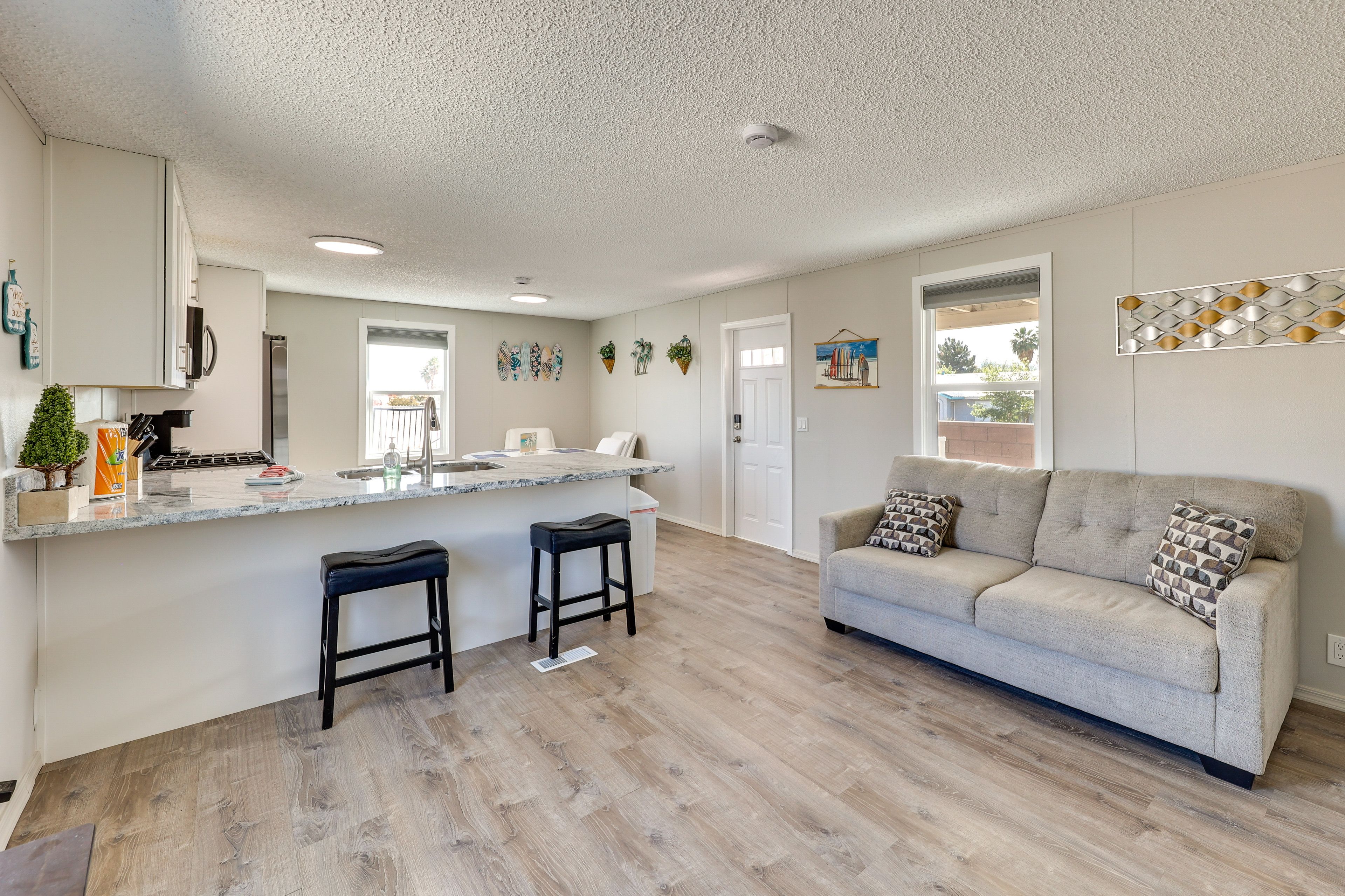 Living Area | Cable TV | Single-Story Home