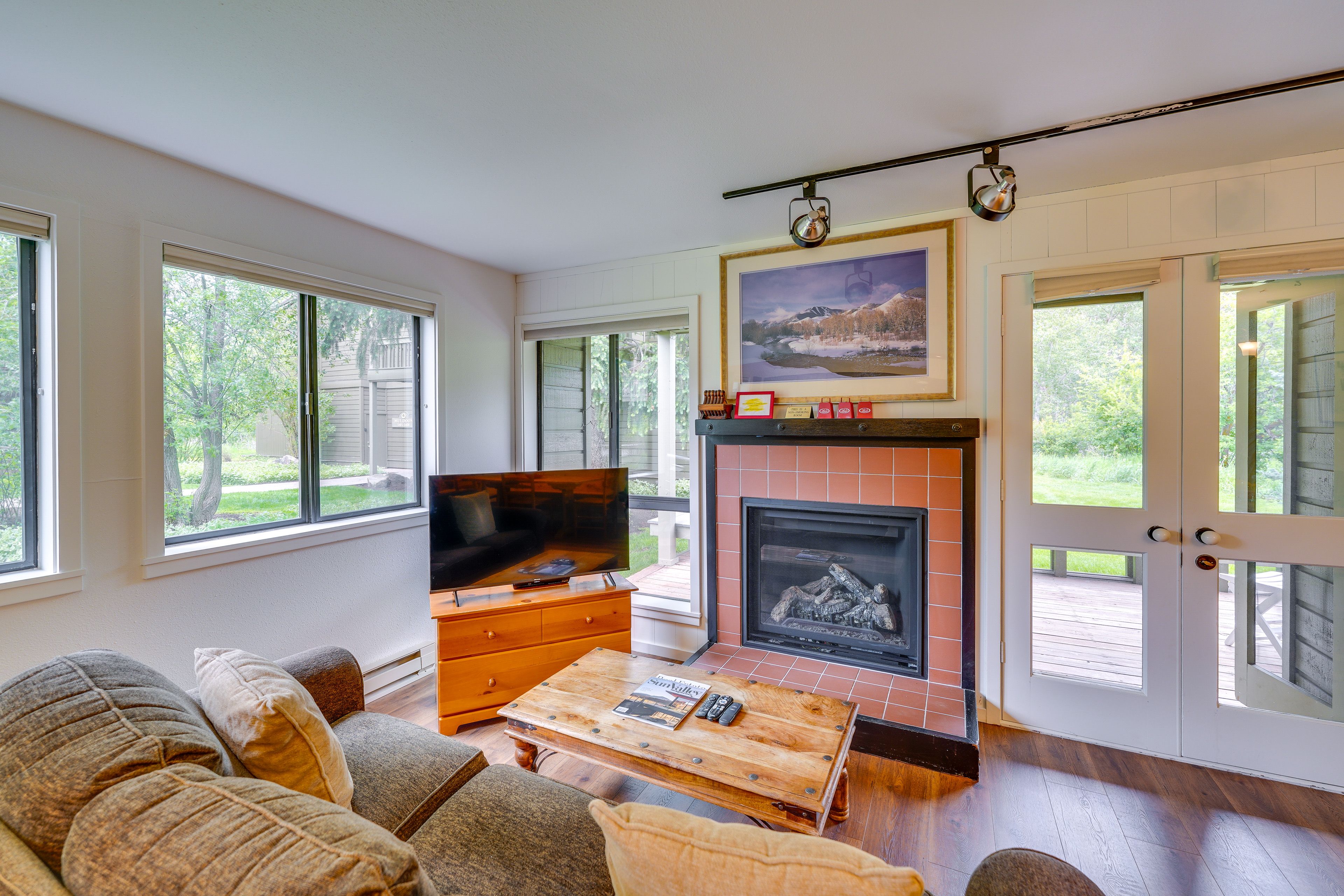 Living Room | Smart TV | Electric Baseboard Heating | Queen Sleeper Sofa