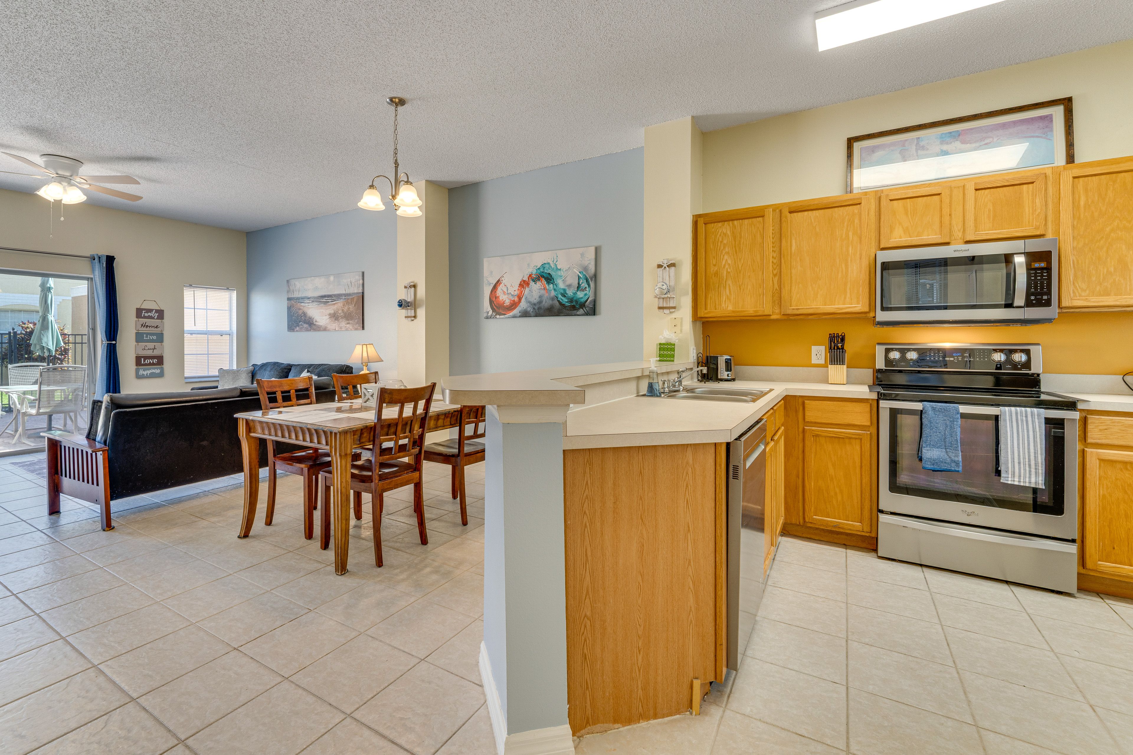 Kitchen | Drip Coffee Maker | Dishwasher | 1st Floor