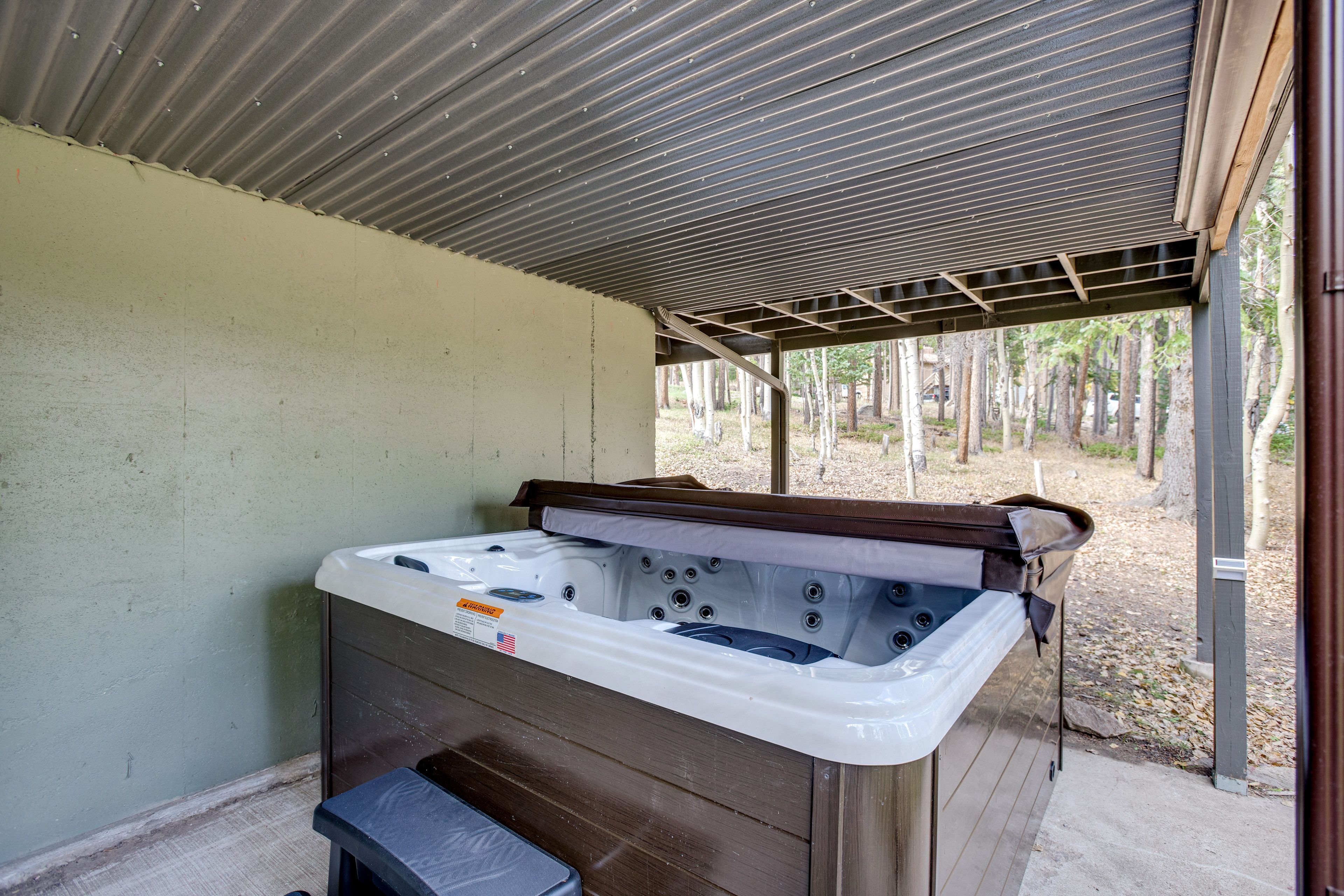 Lower-Level Patio | Private Hot Tub