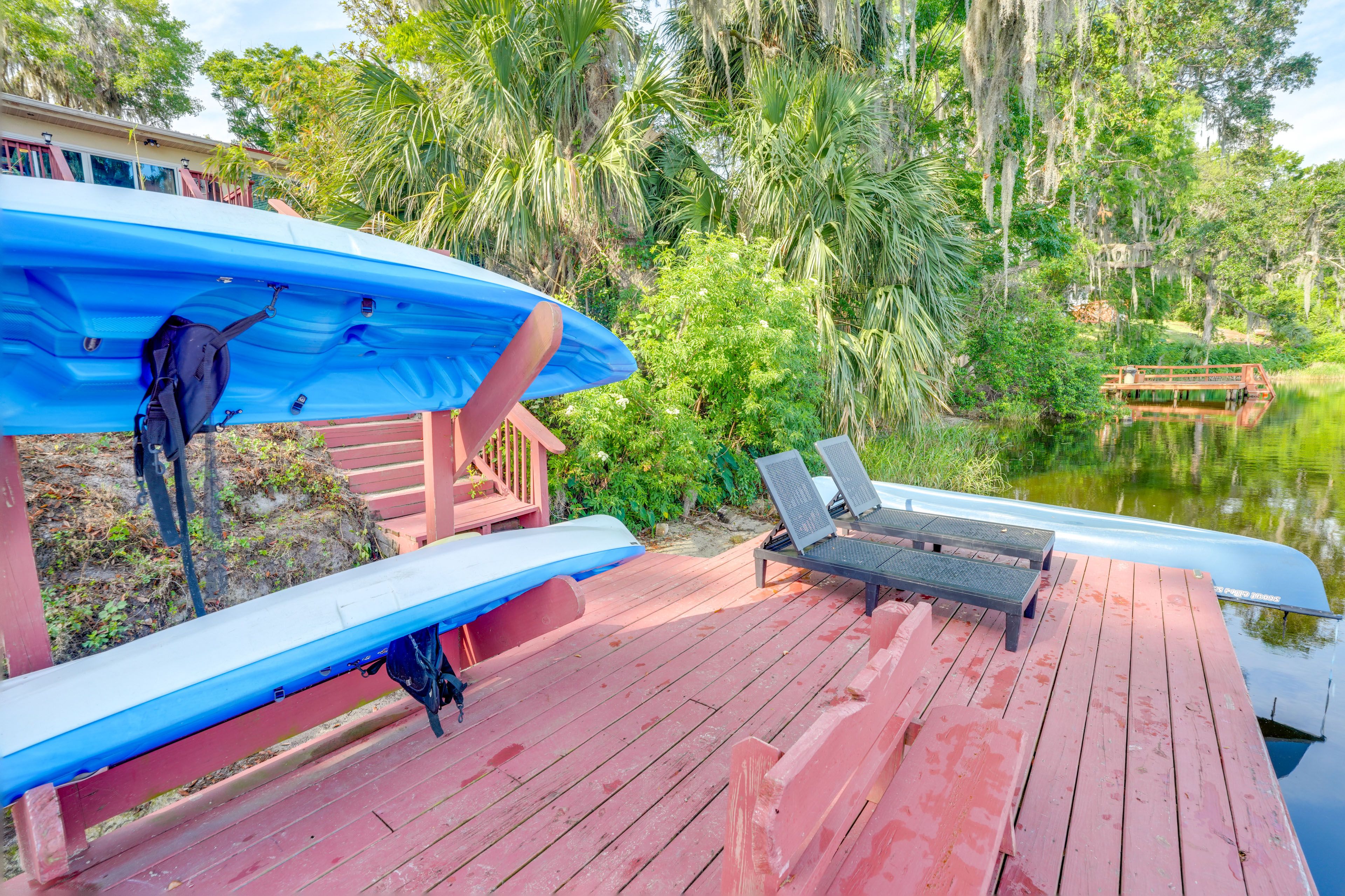 Private Dock | Kayaks Provided