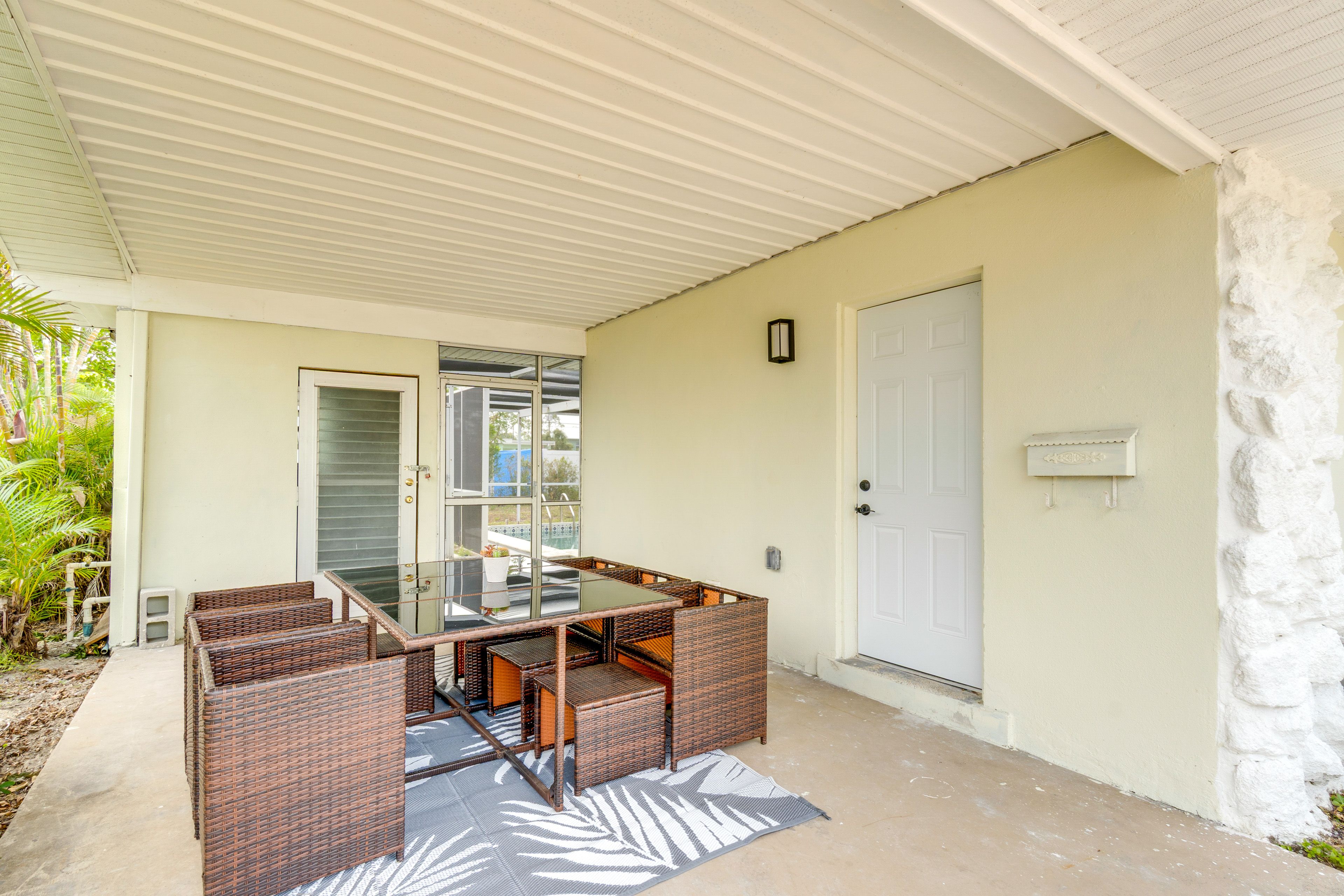 Patio | Dining Area | Single-Story Home