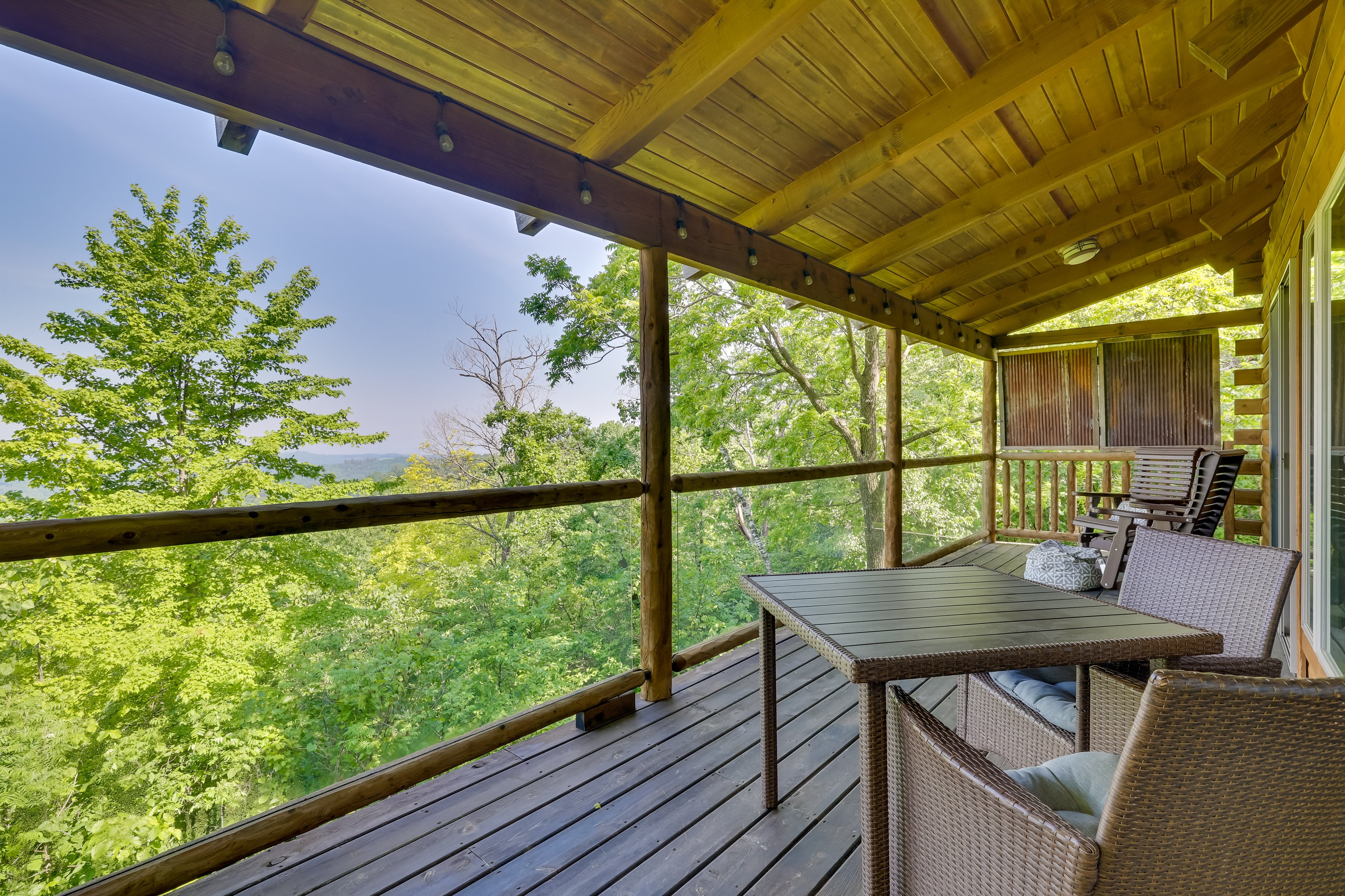 Deck | Bluff Views | Fire Pit | Single-Story Cabin w/ Loft