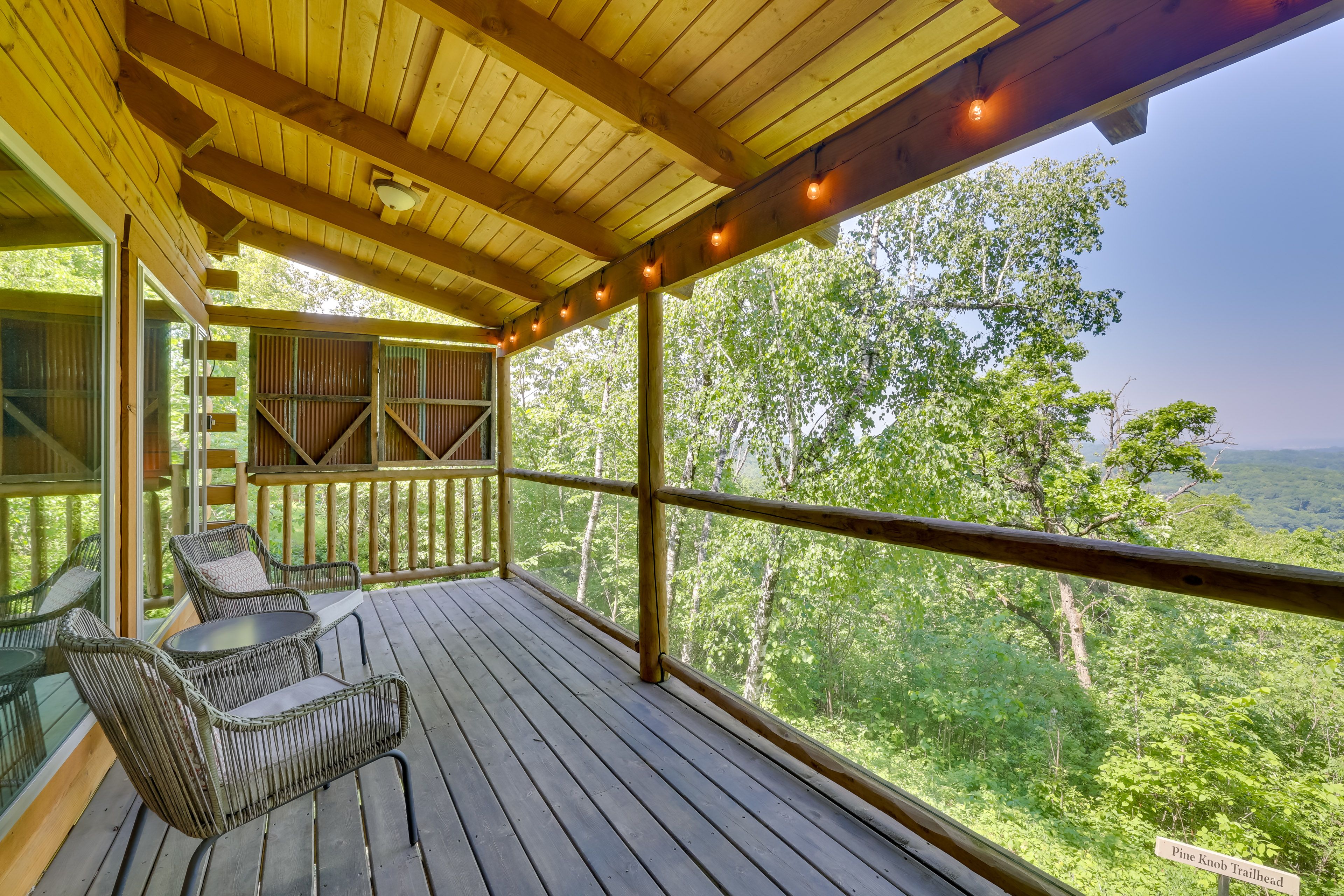 Deck | Mountain Views | Fire Pit | Single-Story Cabin w/ Loft