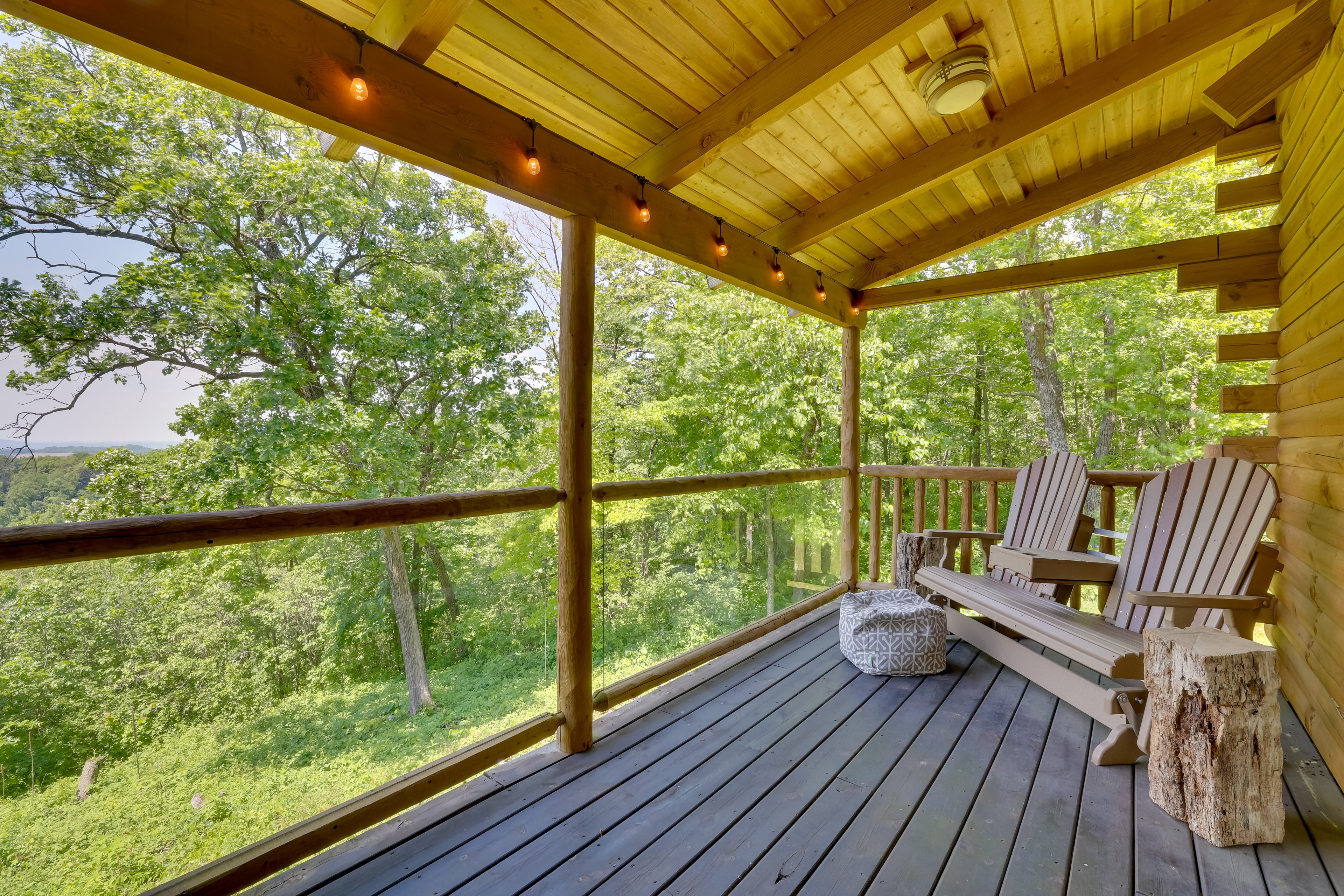 Deck | Bluff Views | Fire Pit | Single-Story Cabin w/ Loft
