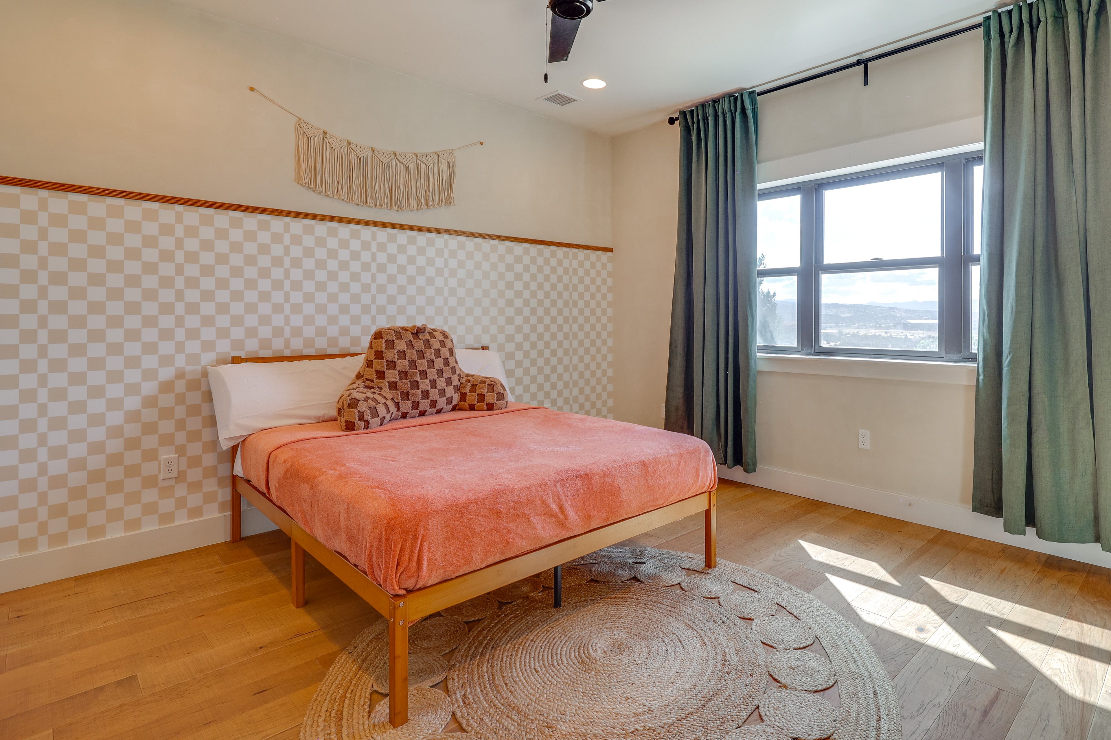 Bedroom 2 | 1st Floor | Queen Bed | Mountain Views