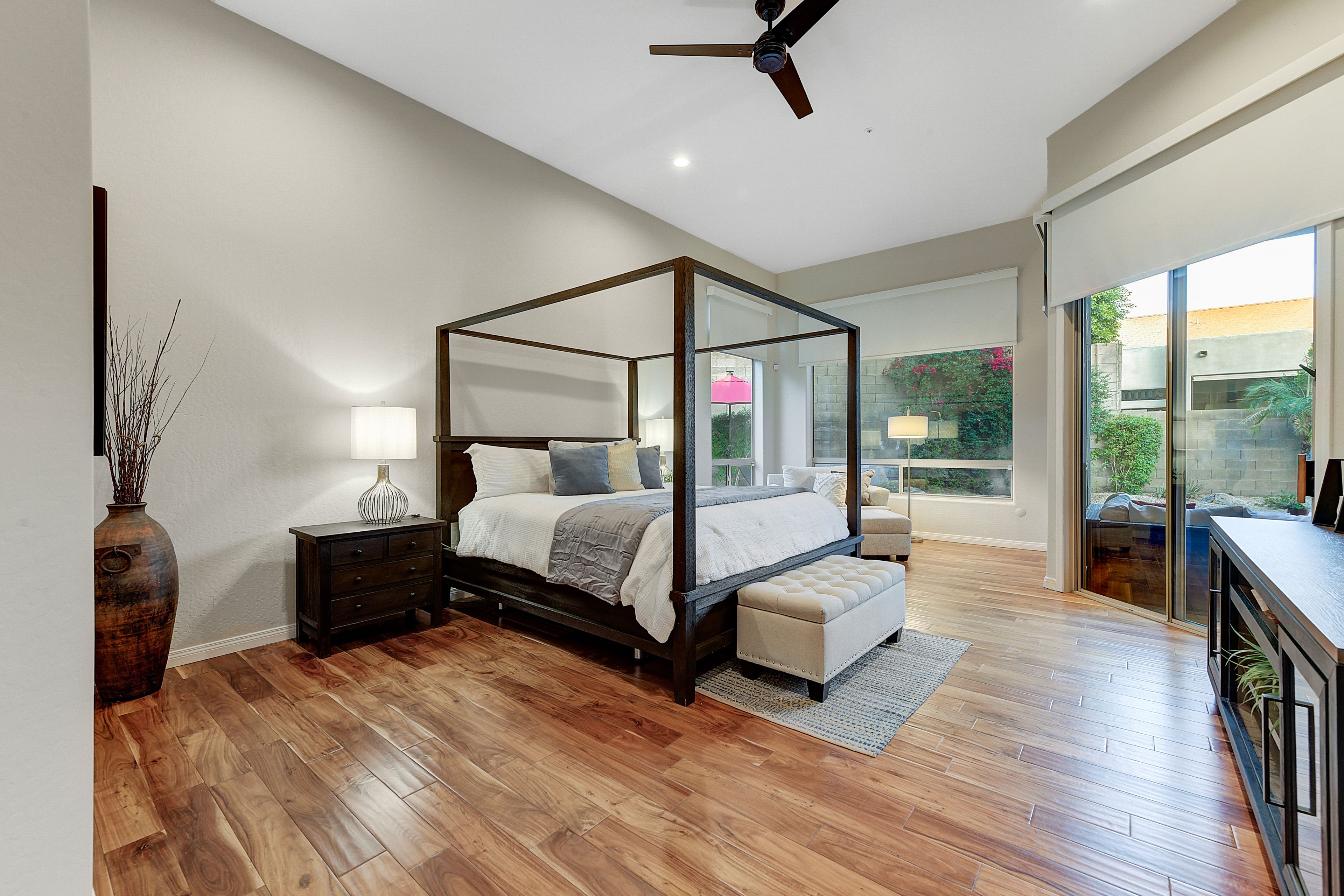 Bedroom 1 | California King Bed | Linens | Walk-In Closet