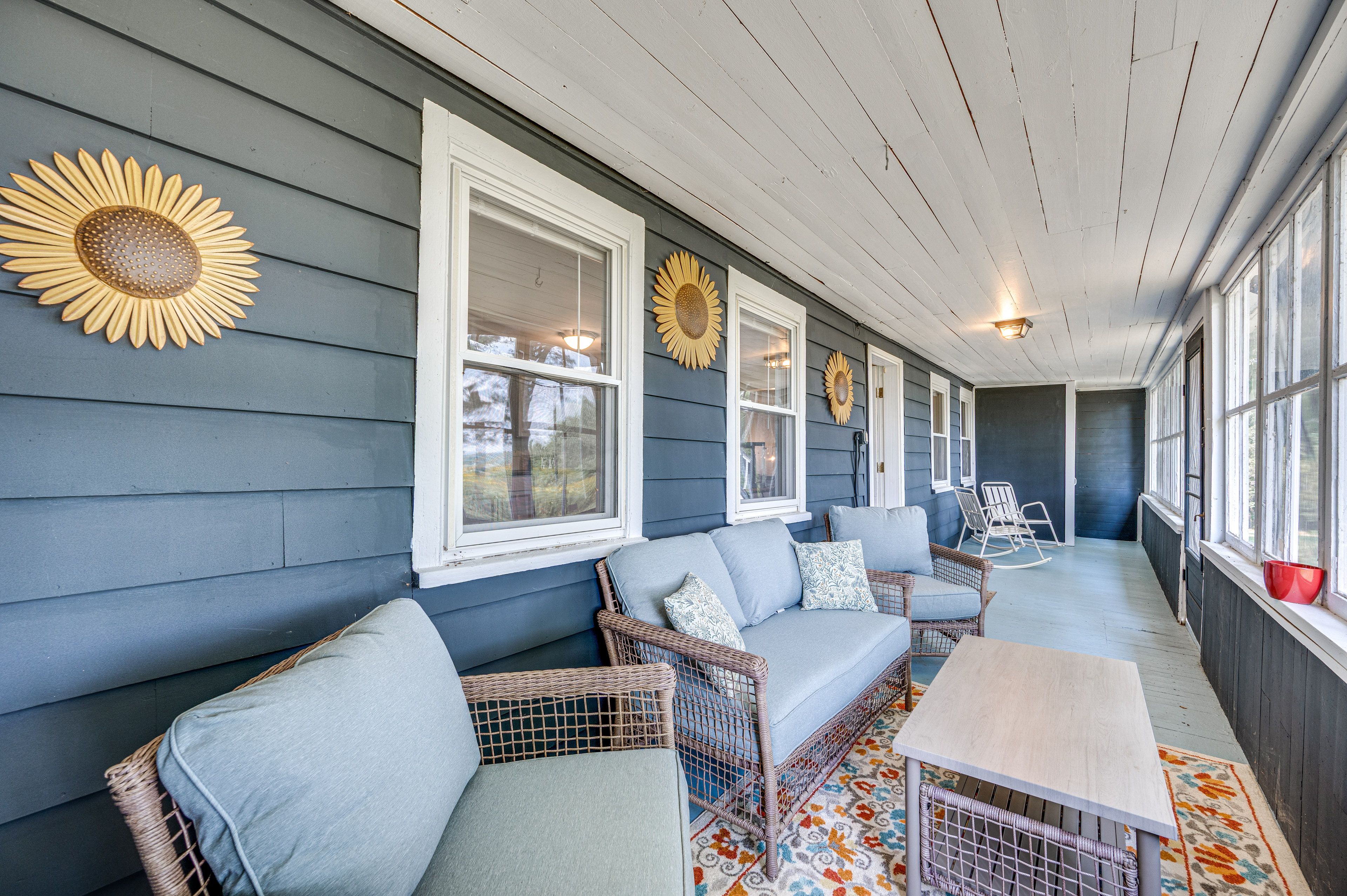 Cabin Exterior | Screened Porch w/ Seating