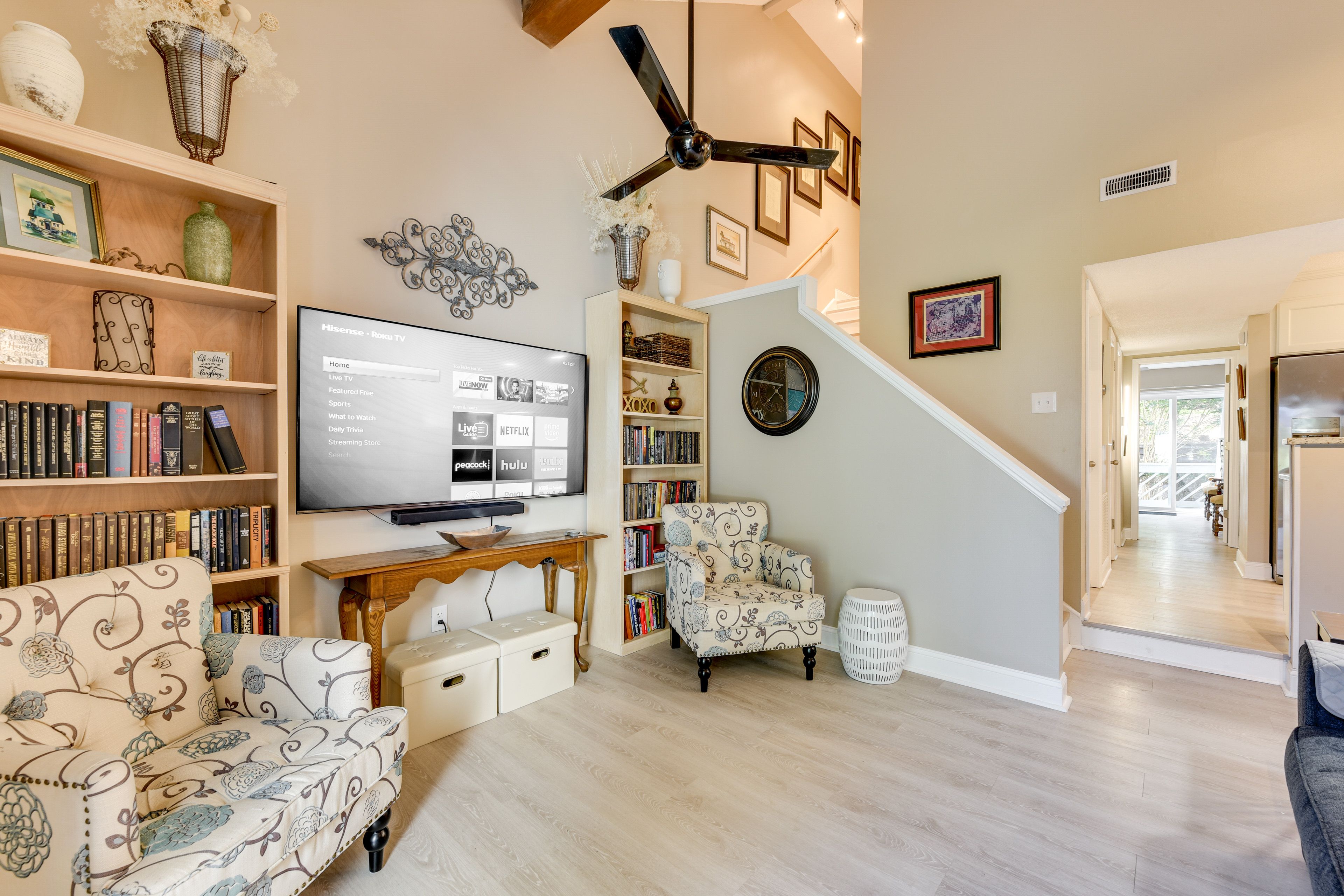 Living Room | Central A/C & Heat | Smart TV | 1st Floor