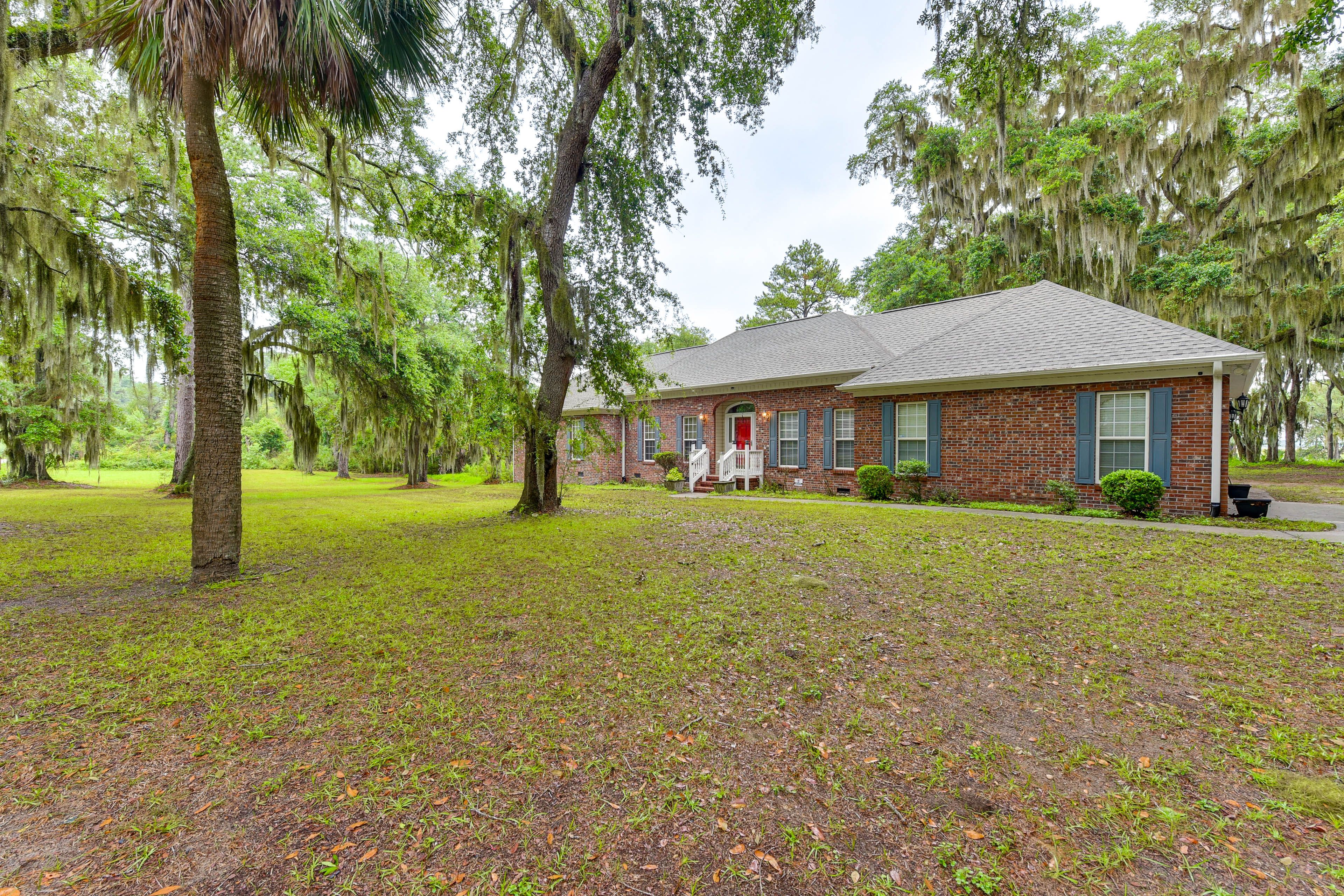Property Exterior | Marsh Views | Single-Story Home