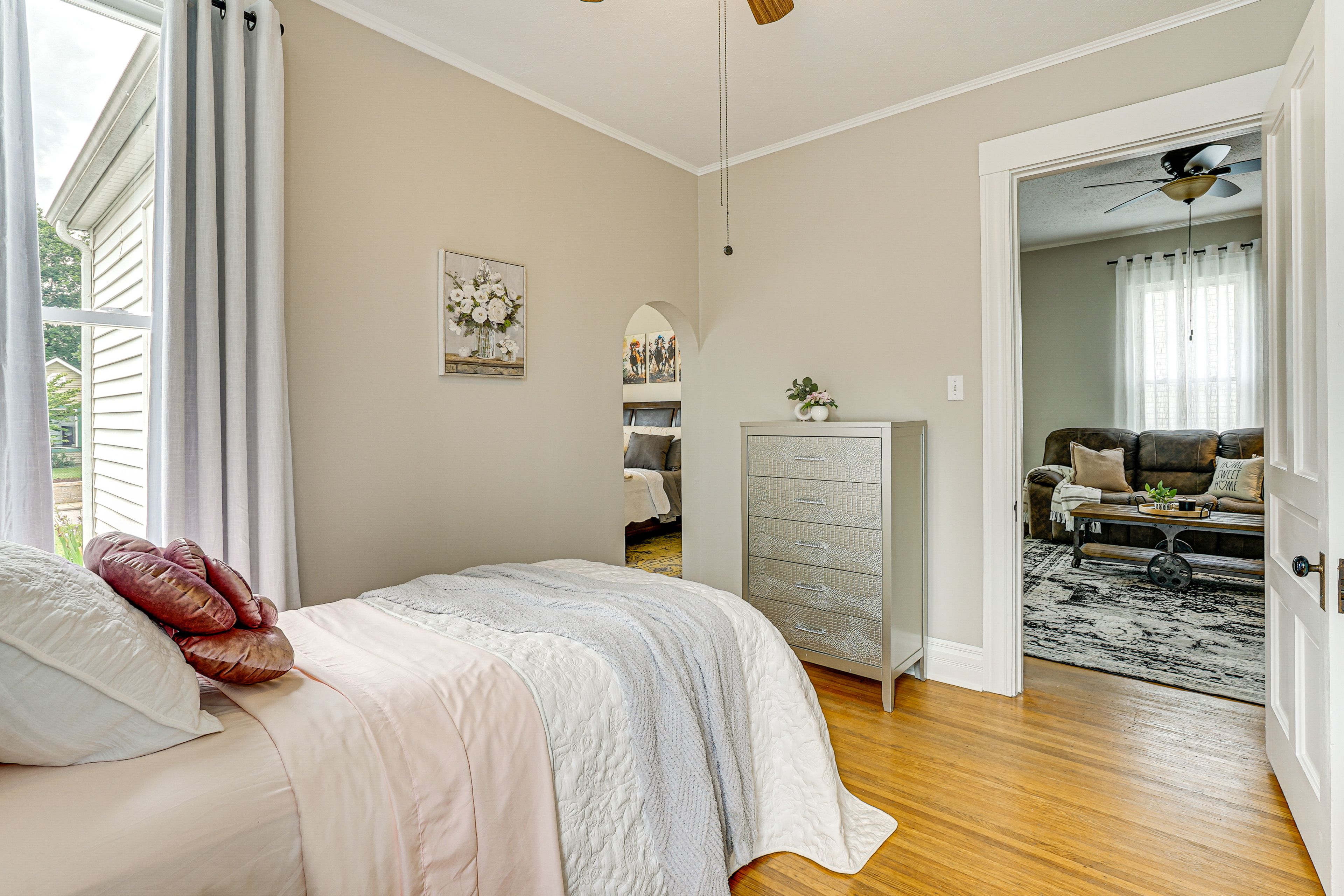Bedroom 2 | Full Doorway Room Divider Provided