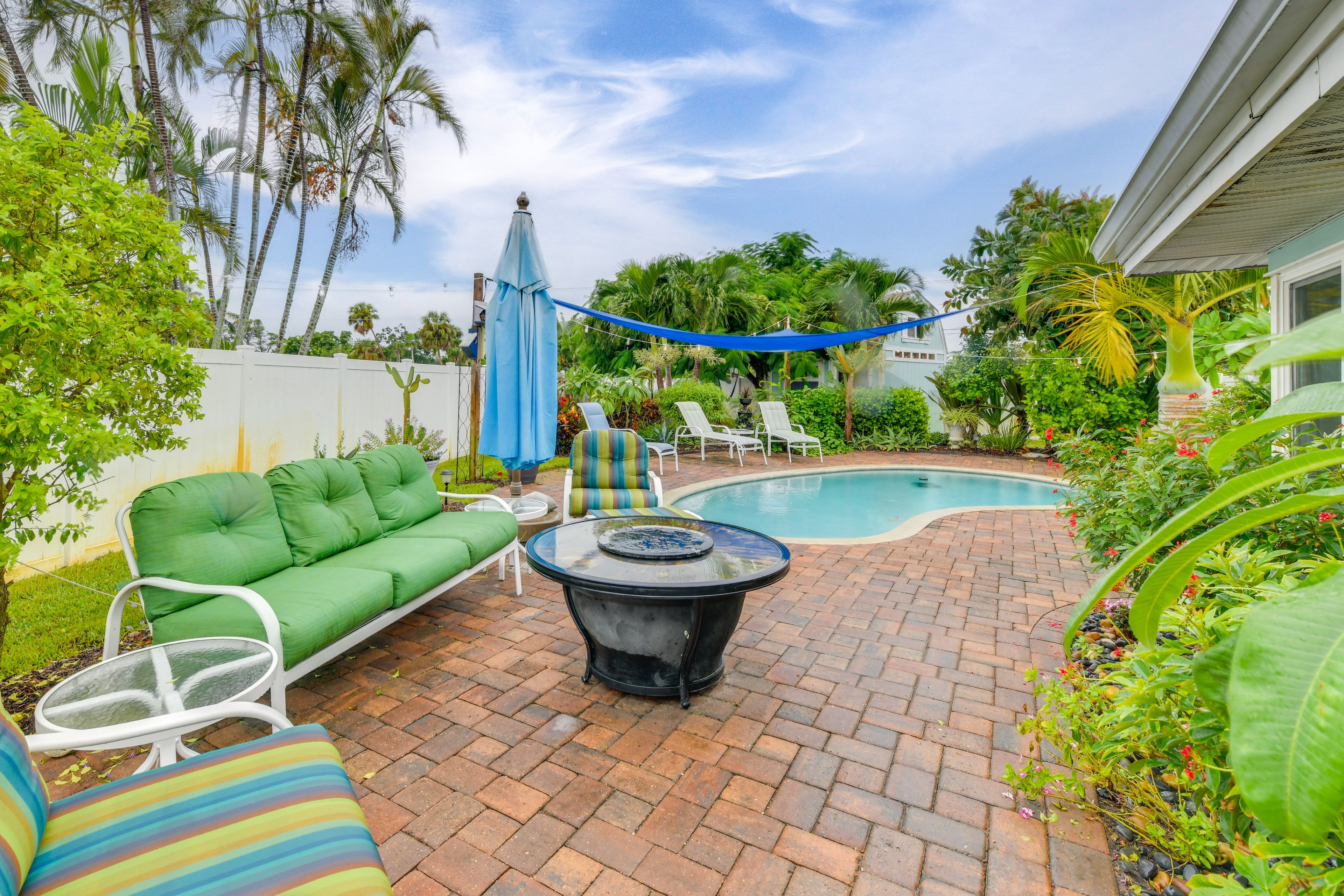Private Yard | Pool & Hot Tub | Hammock & Lounging Chairs | Gas Grill & Fire Pit