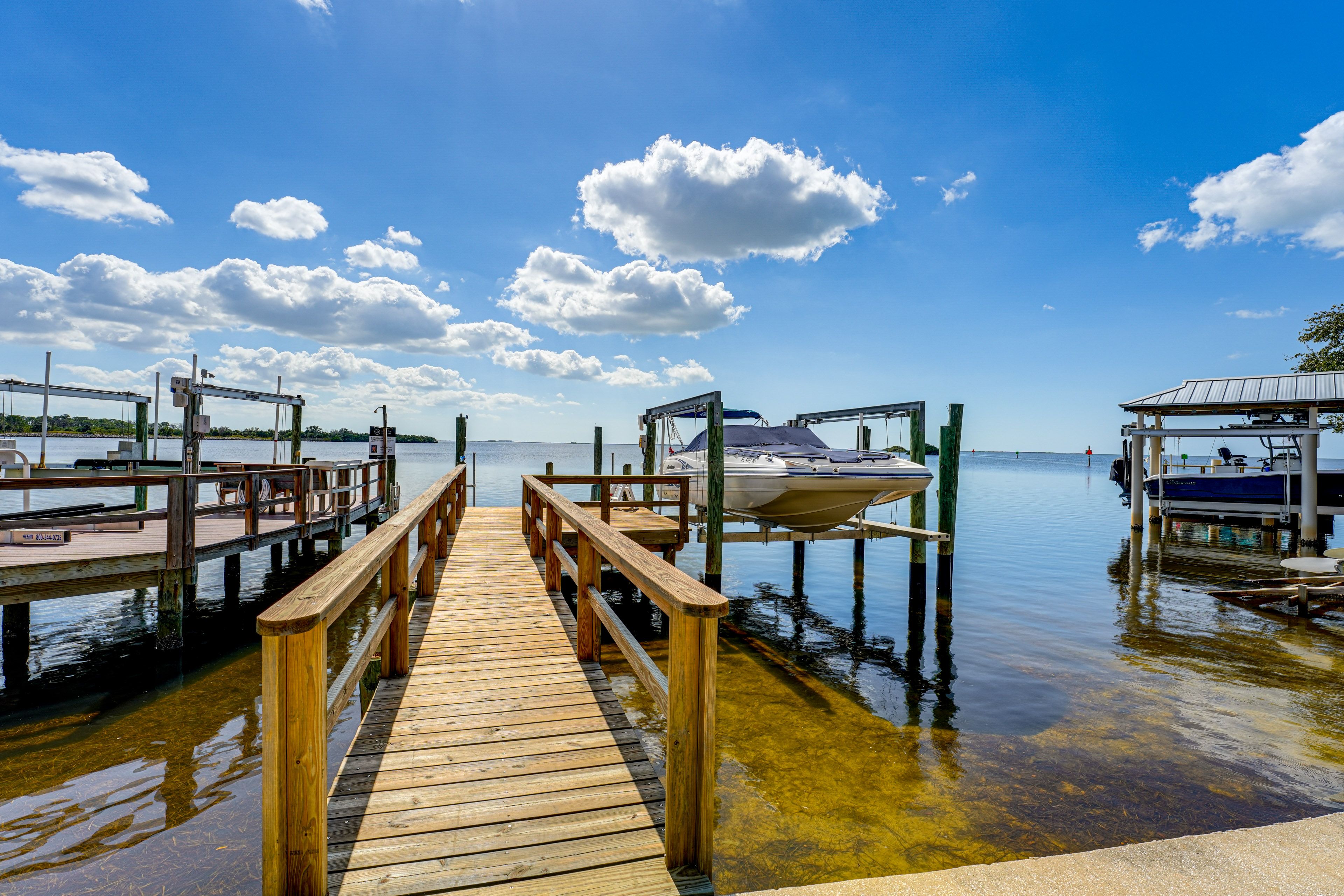 Private Dock | Boat Lift (Available Upon Request)