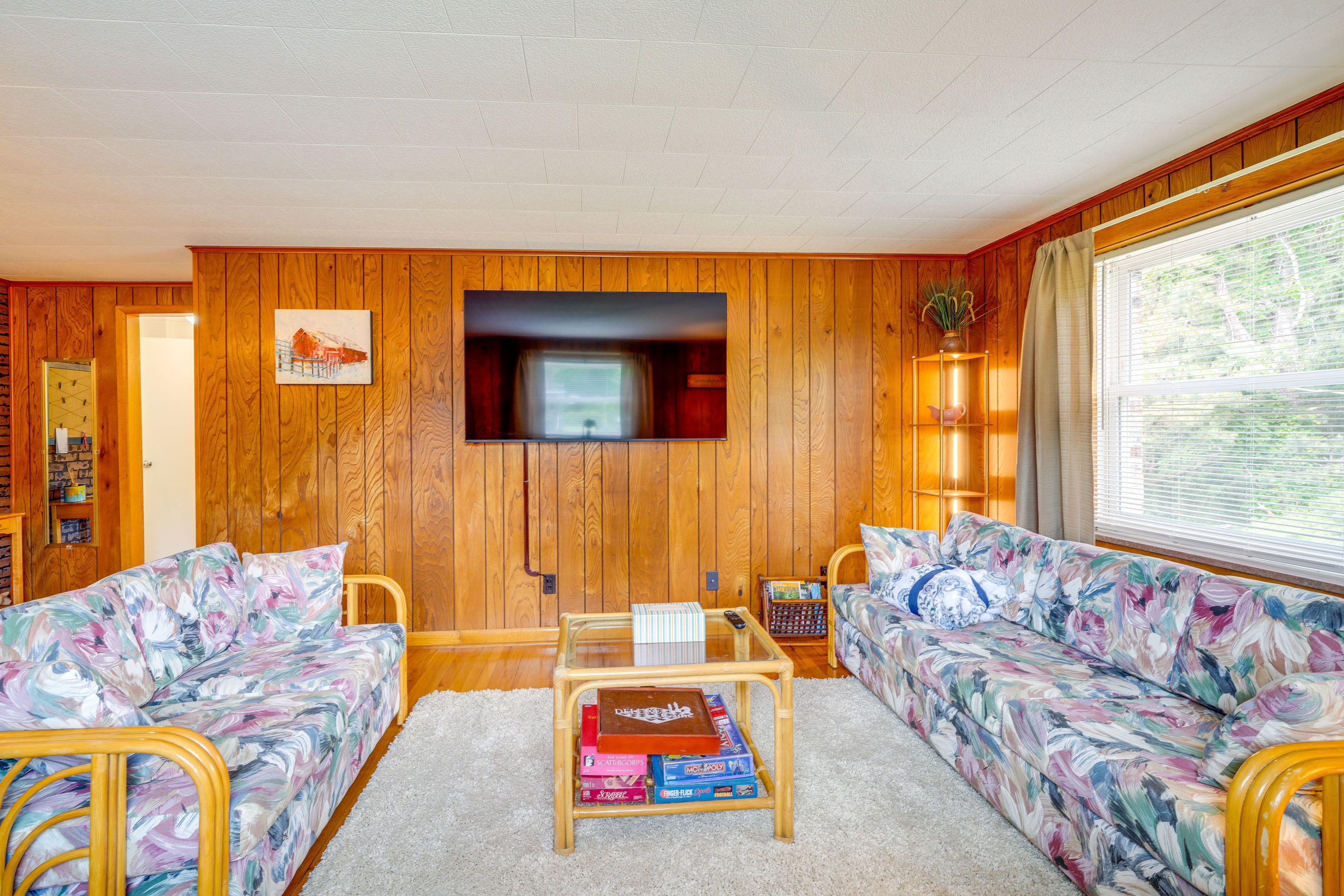 Living Room | Queen Sleeper Sofa | Full Futon | Free WiFi | Central A/C & Heat