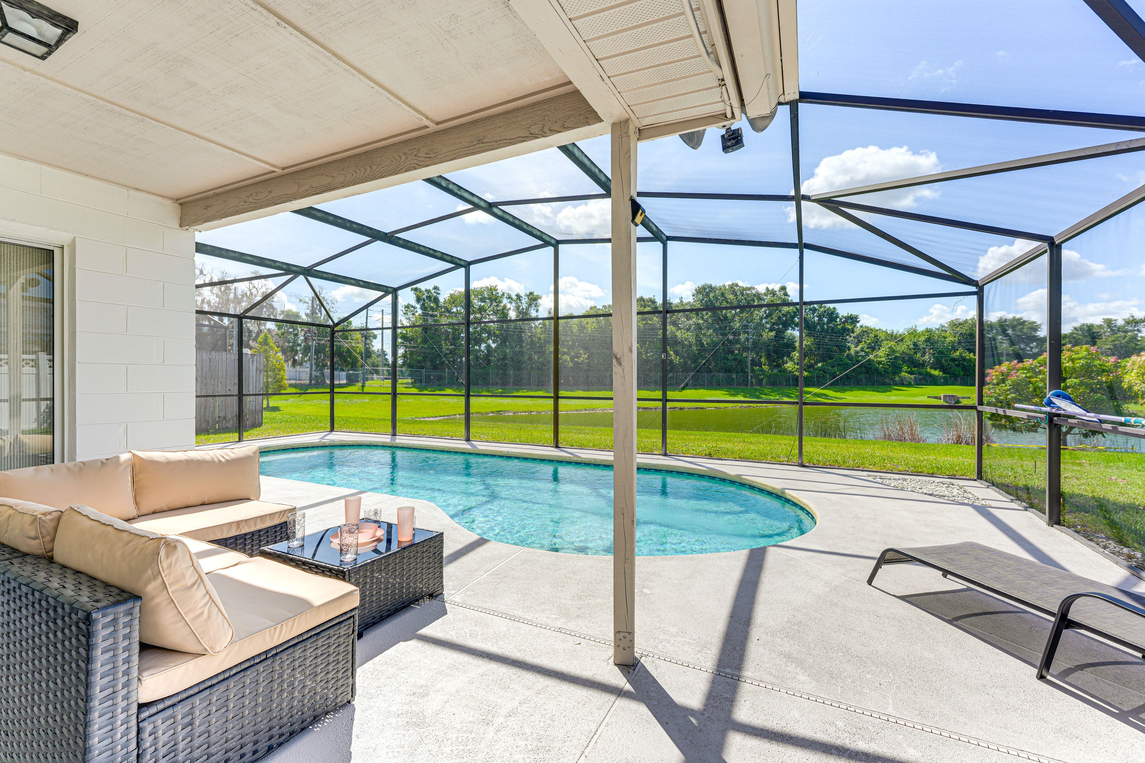 Kissimmee Vacation Rental | 3BR | 2BA | 1,565 Sq Ft | Small Step for Entry