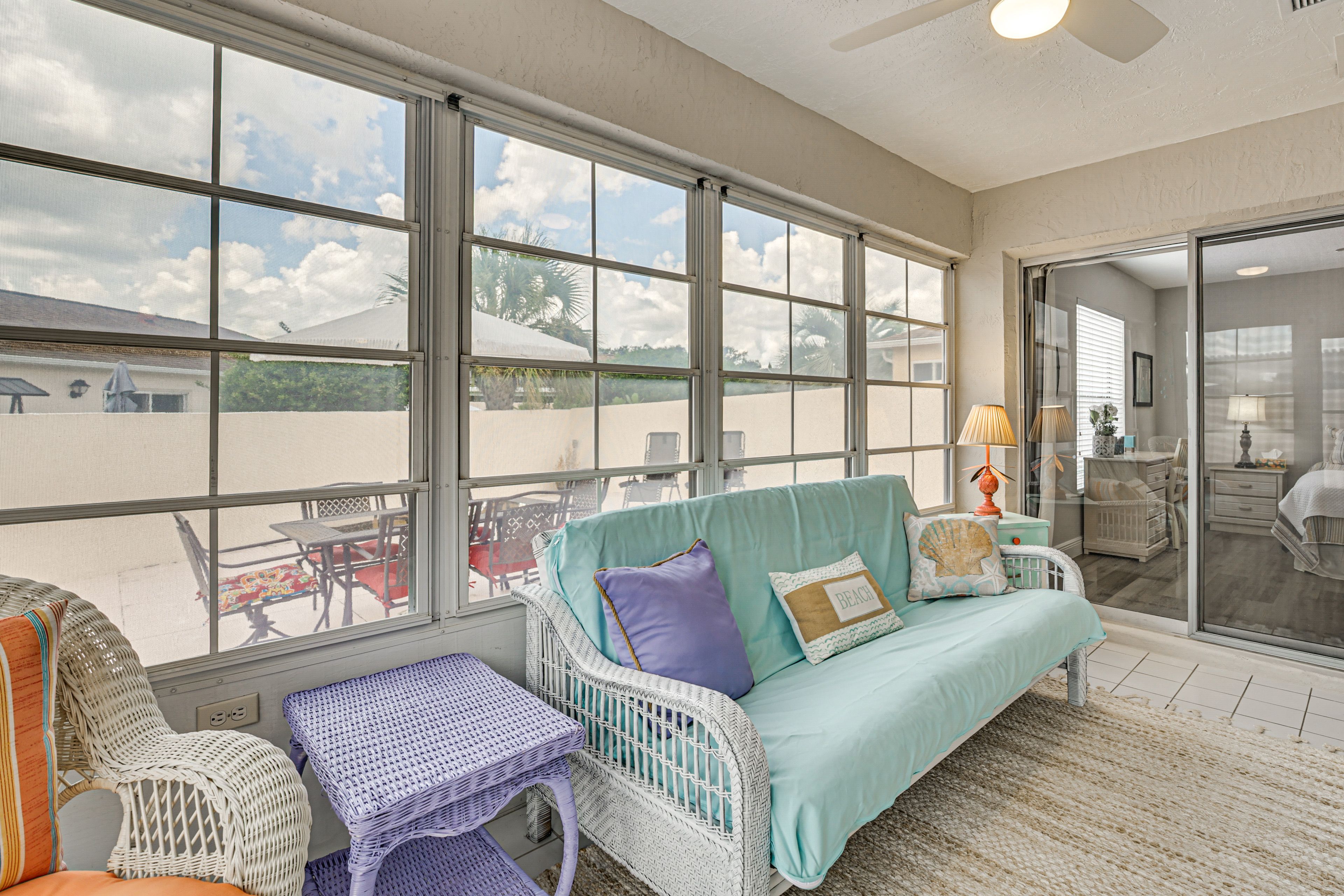 Sunroom | Twin Futon | Central A/C