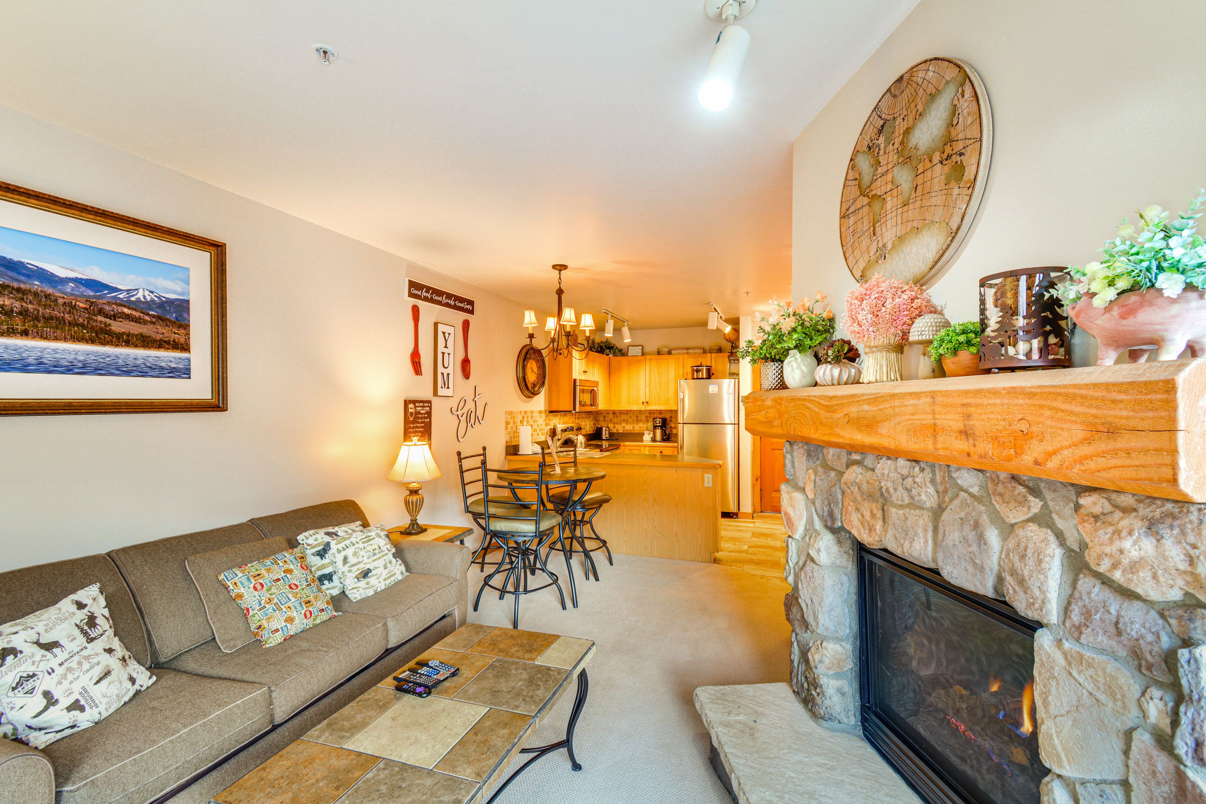 Keystone Vacation Rental | 1BR | 1BA | 565 Sq Ft | Step-Free Access