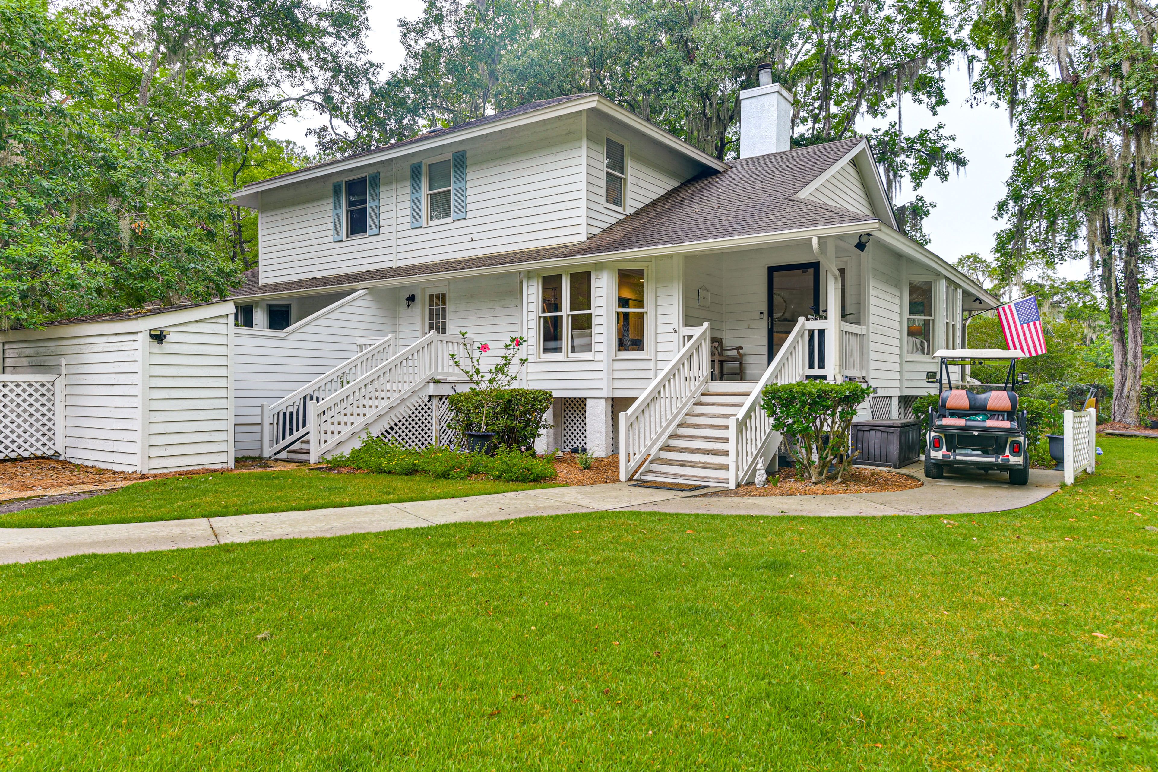 Property Exterior | 2-Story Home | Golf Cart (Waiver May Be Required)