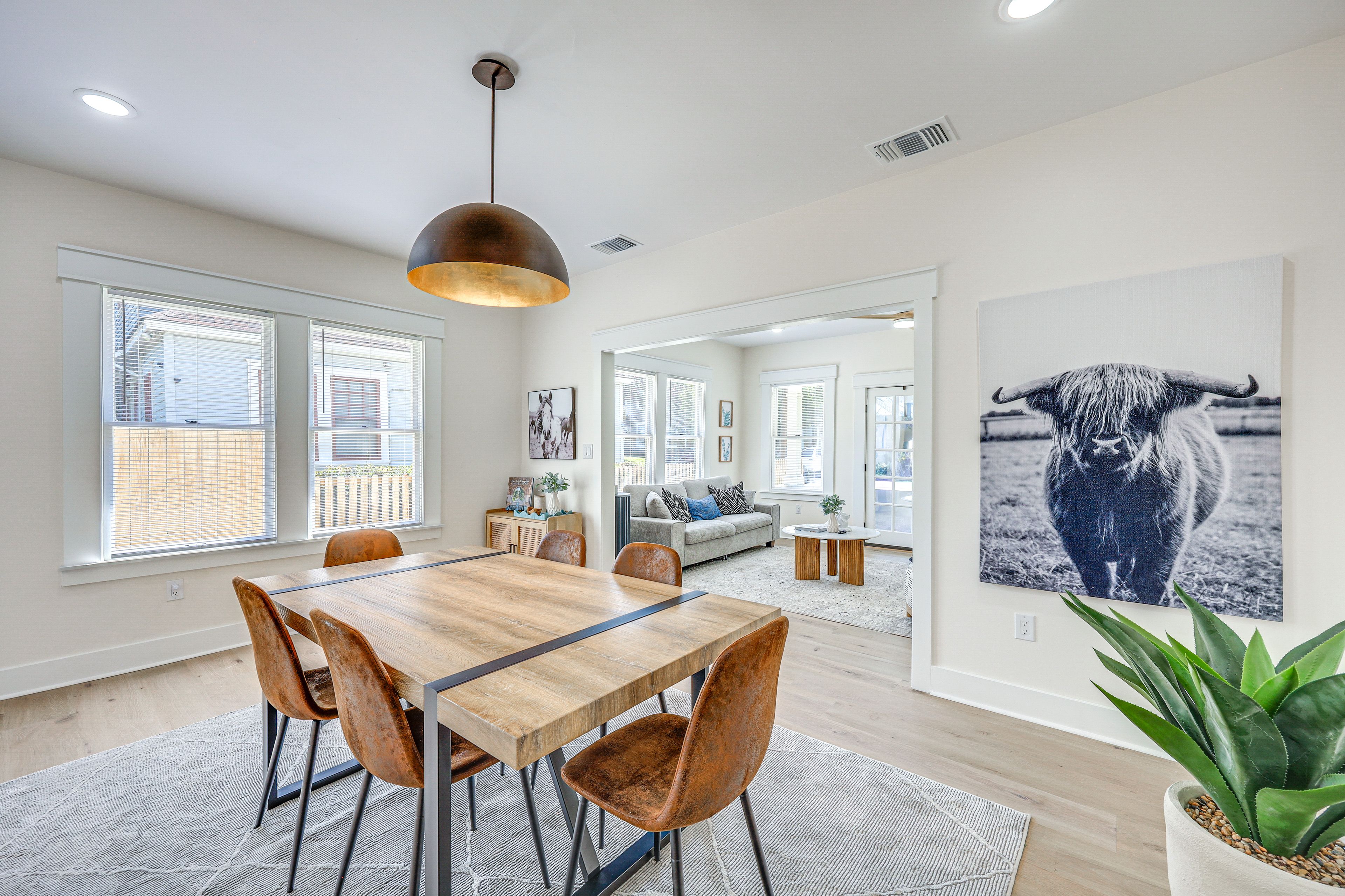 Dining Room | Dry Bar w/ Wine Fridge | 1st Floor