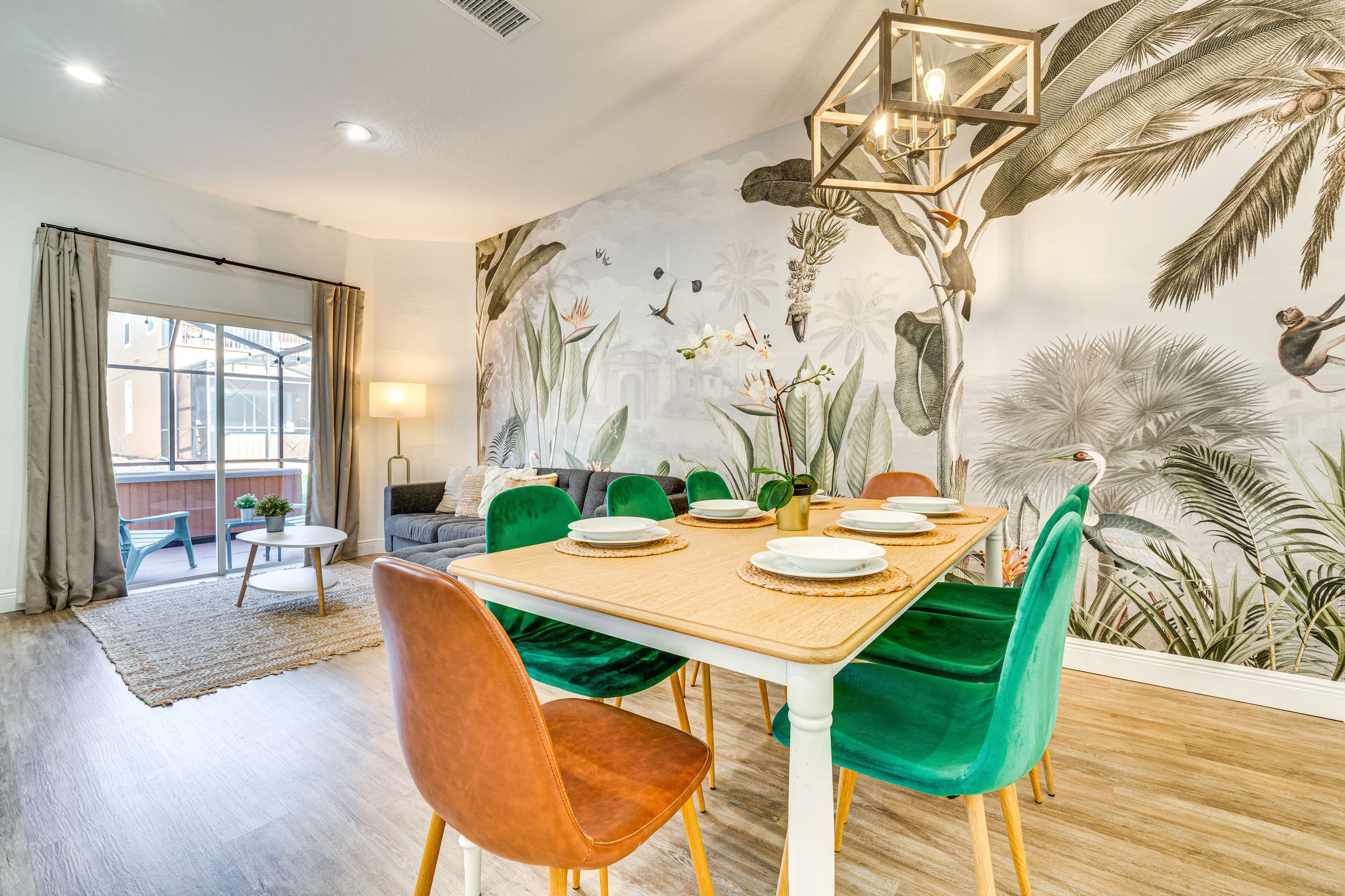 Dining Area | Dishware & Flatware | 1st Floor