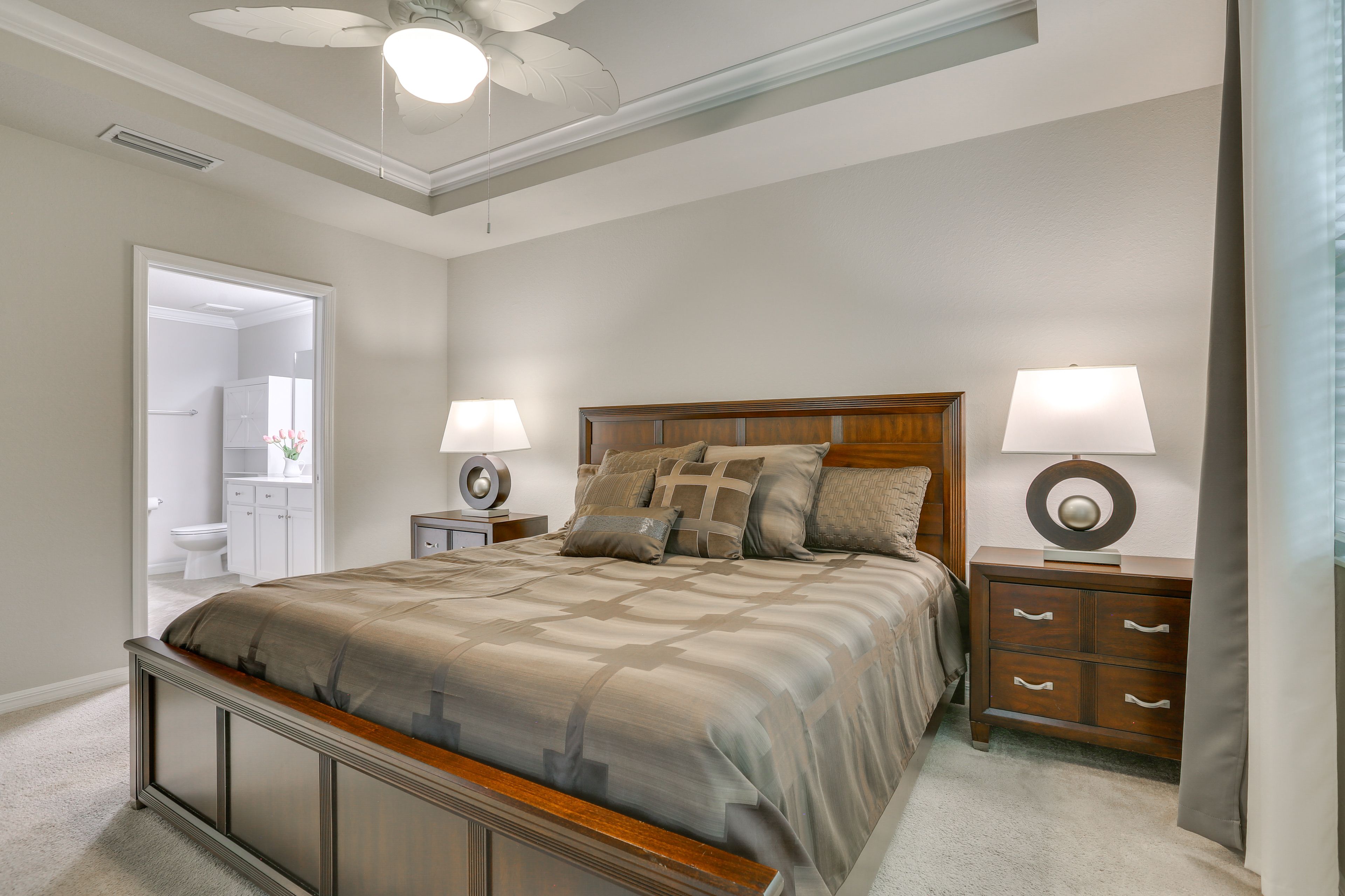 Bedroom 1 | King Bed | Linens Provided | Smart TV w/ Cable