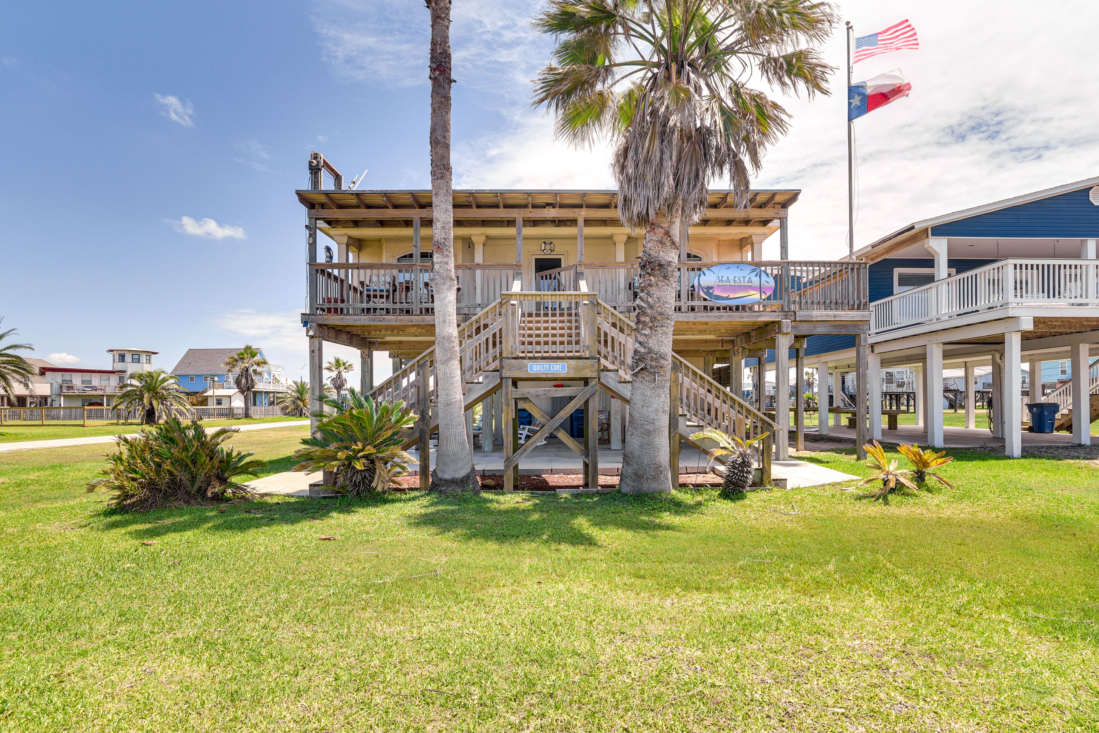 Surfside Beach Vacation Rental | 4BR | 2.5BA | Stairs Required | 1,500 Sq Ft
